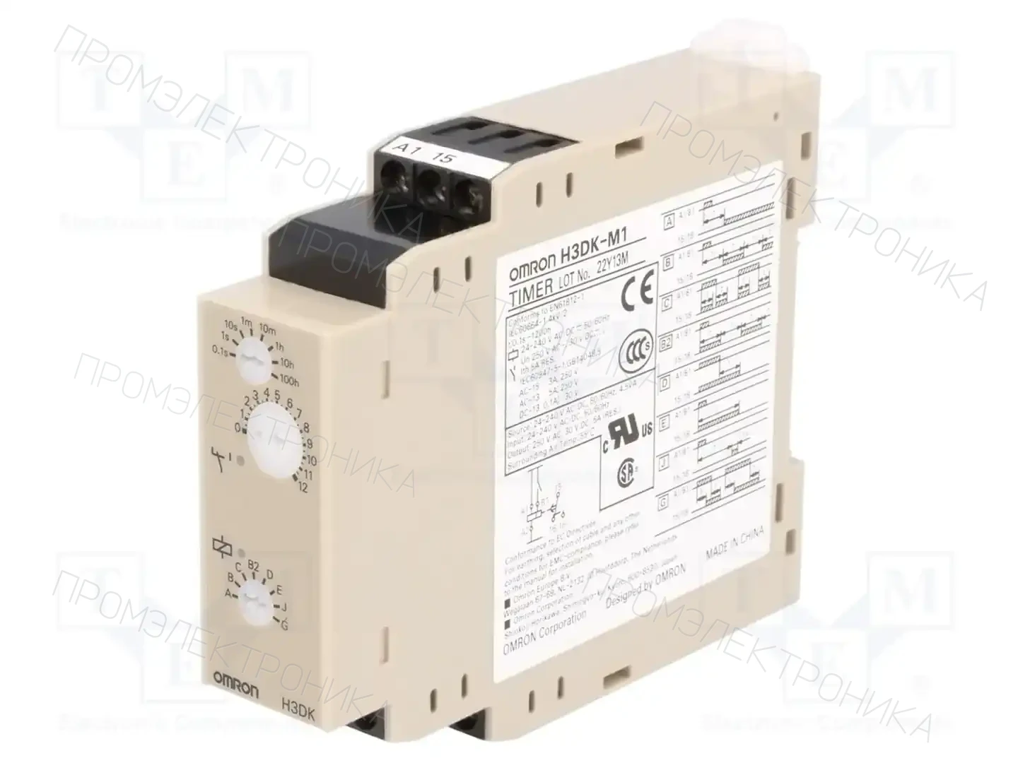 OMRON H3DK-M1 24-240AC/DC — Временные аналоговые реле