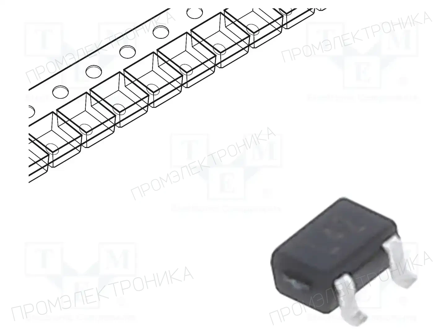 TAIWAN SEMICONDUCTOR BAT54AW RFG — Диоды Шотки SMD