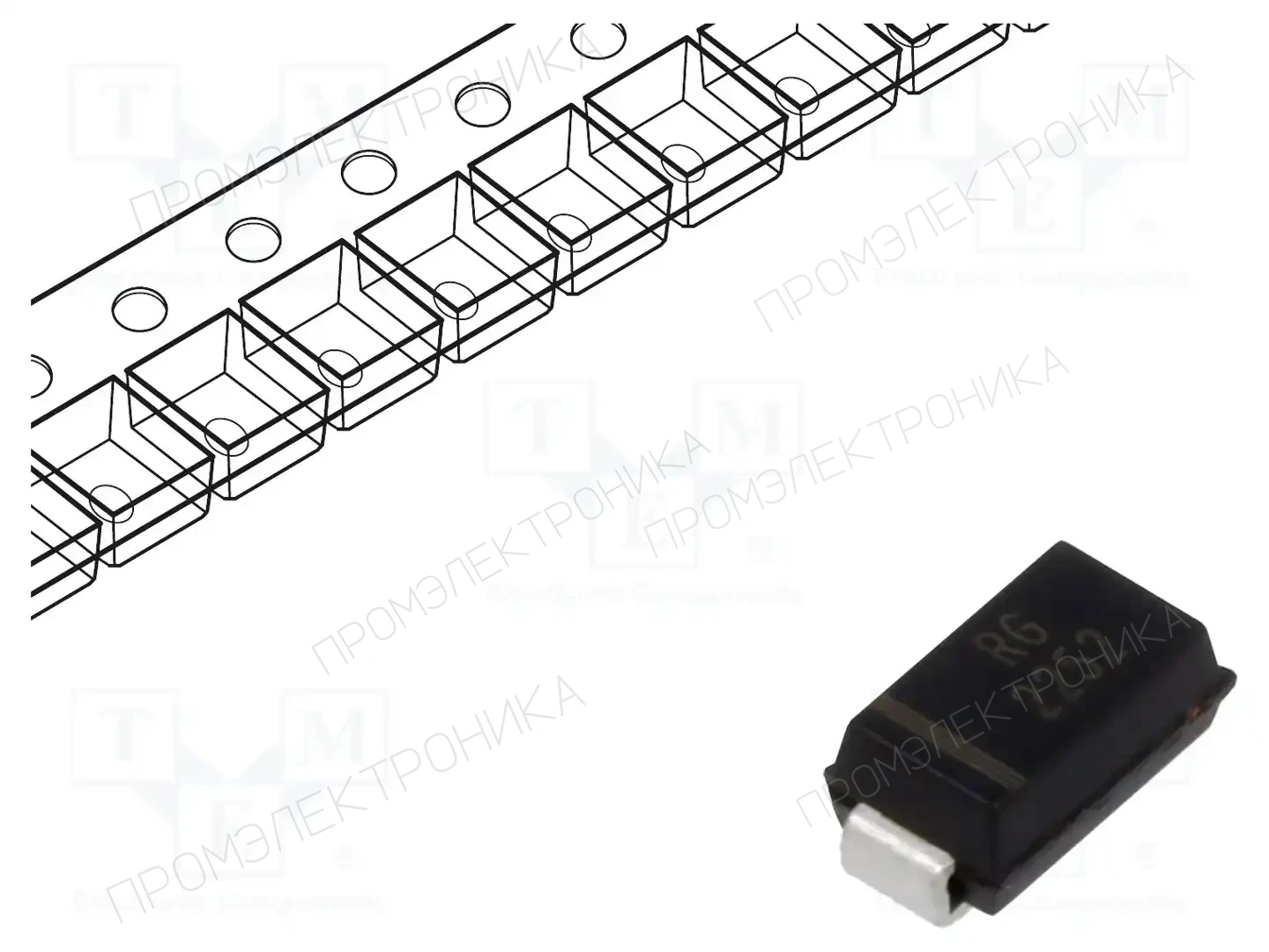 EATON ELECTRONICS SMAJE58A — Диоды TVS SMD однонаправленные