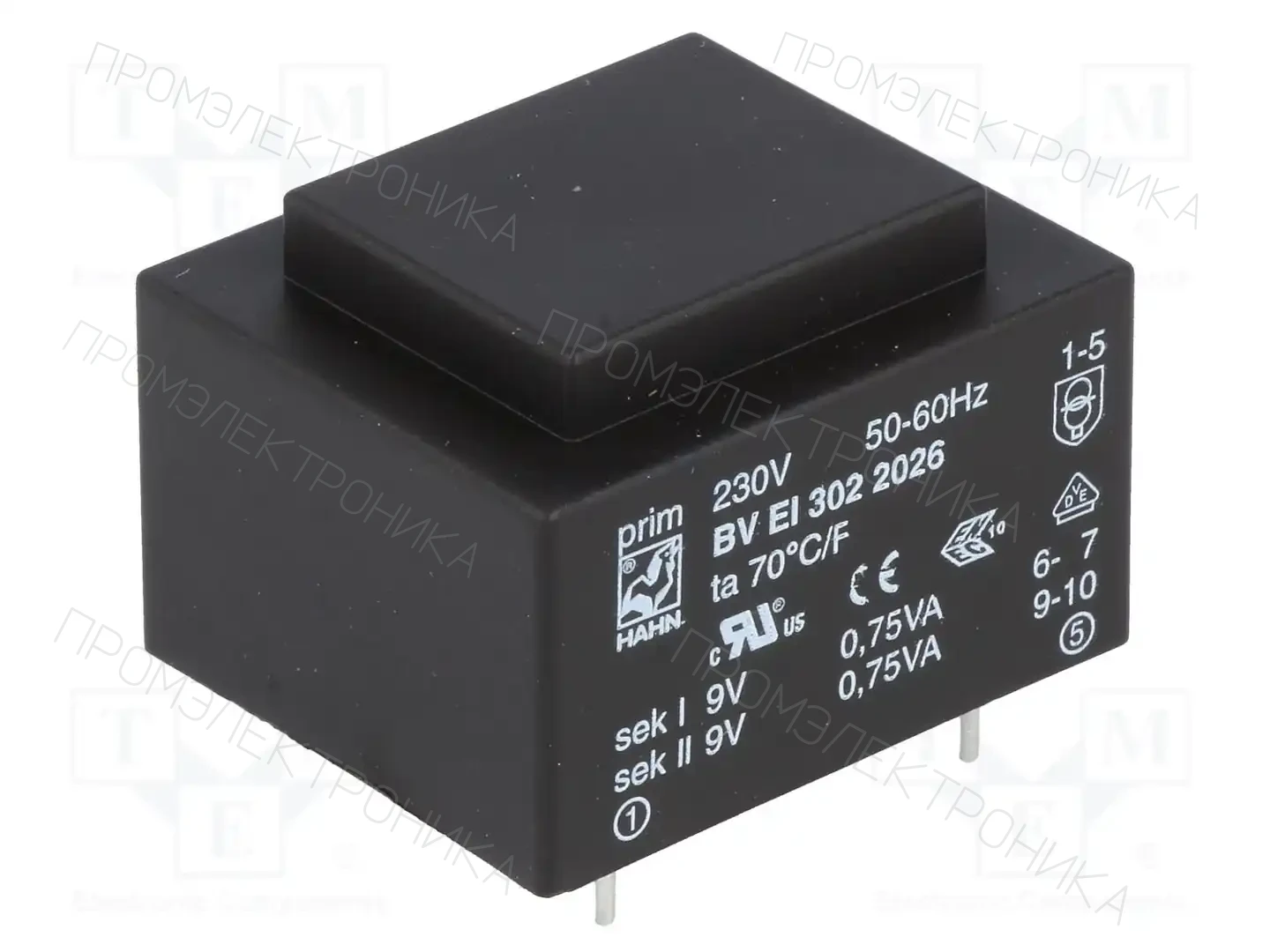 HAHN BV EI 302 2026 — Трансформаторы PCB
