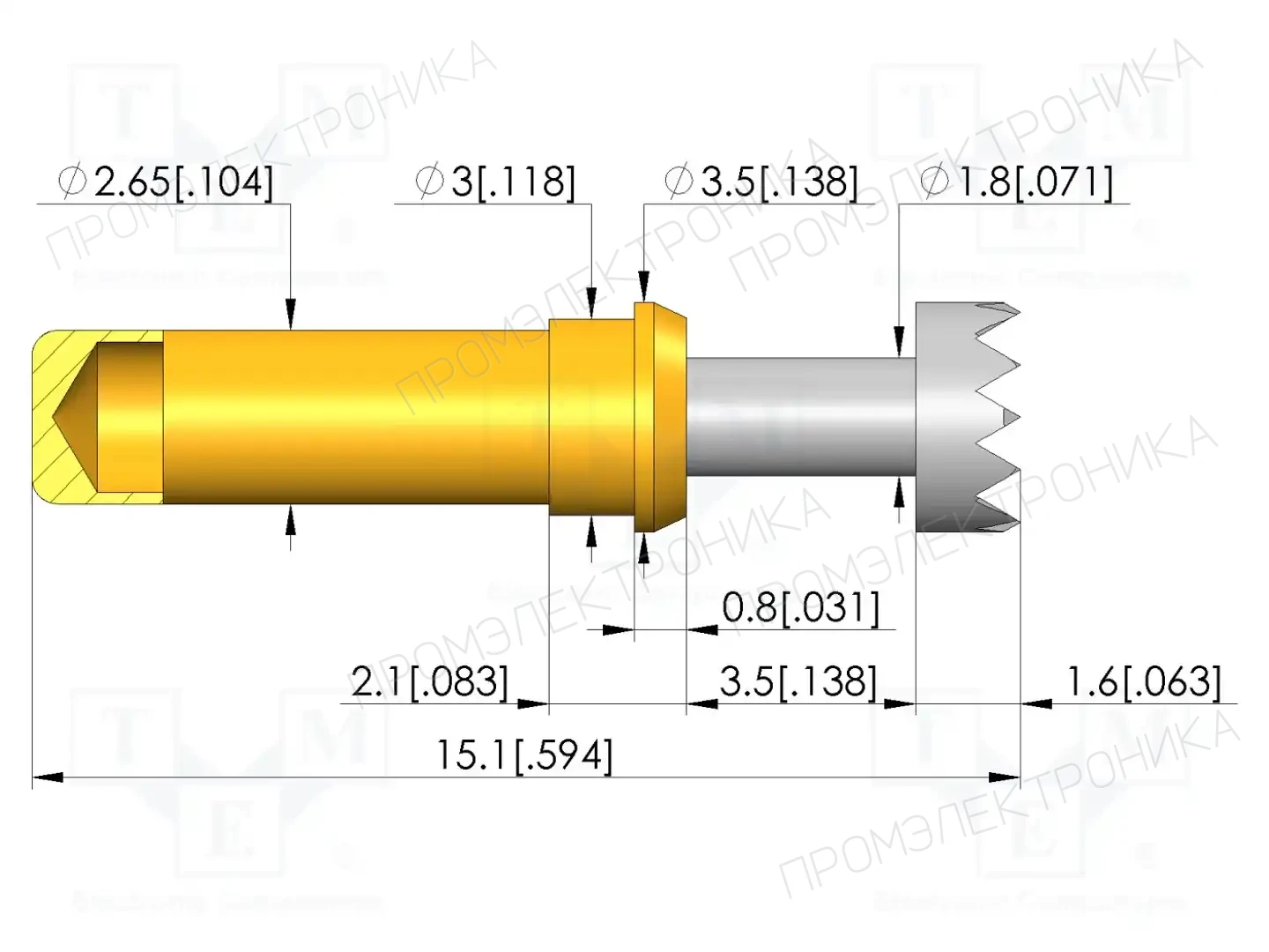 INGUN GKS-913 306 350 R 0802 Z — Измерительные щупы