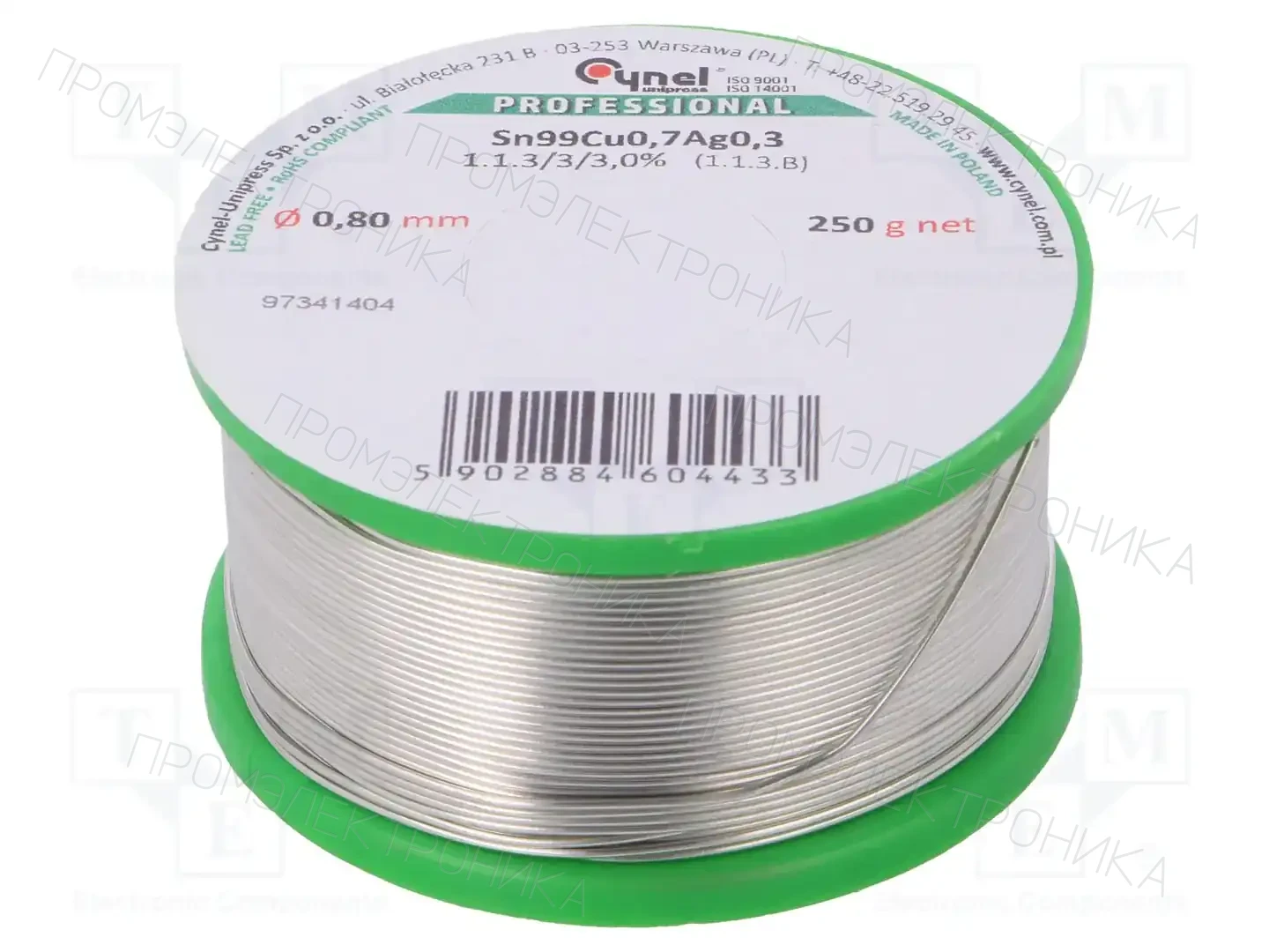CYNEL SAC0307 0.80 250G — Паяльные провода бессвинцовые