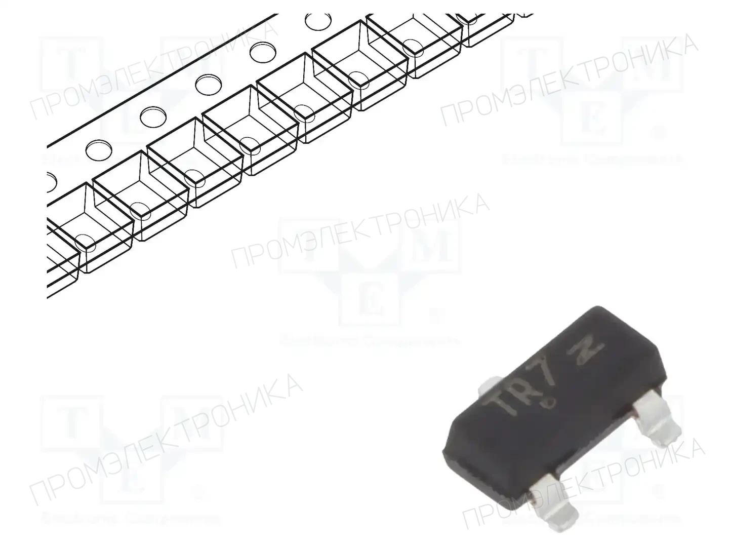 onsemi NTR2101PT1G — Транзисторы с каналом P SMD