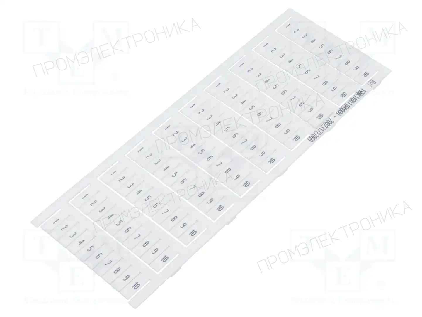 TE Connectivity MC512PA 1->10 (X10) HORIZONTAL — Маркеры проводов