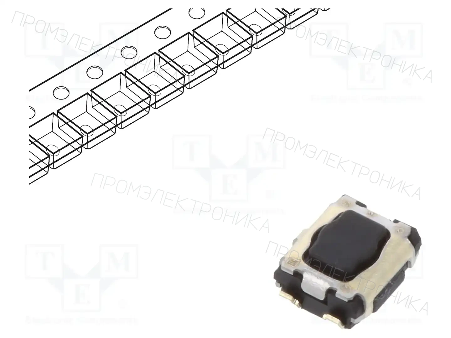 PANASONIC EVPAA102K — Микропереключатели TACT