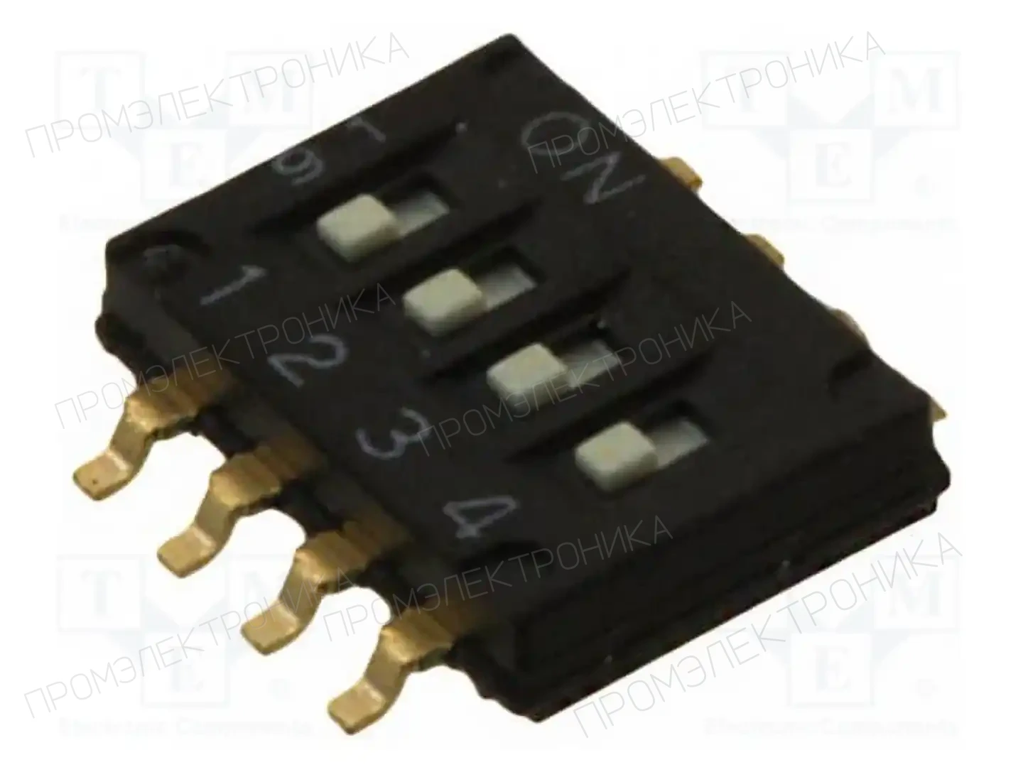 OMRON Electronic Components A6H-4102-PM — Переключатели типа Dip-Switch