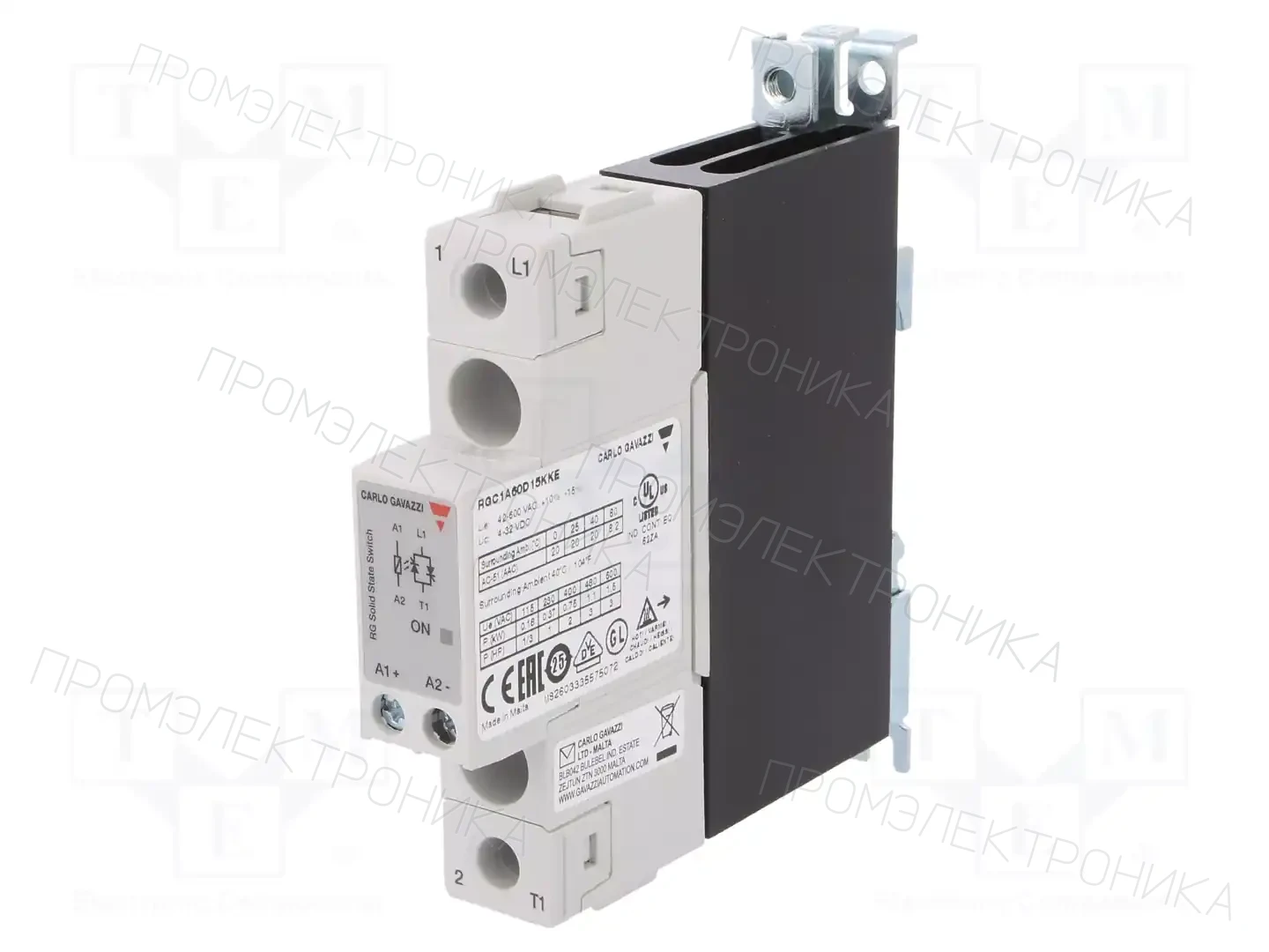 CARLO GAVAZZI RGC1A60D15KKE — Реле SSR однофазные