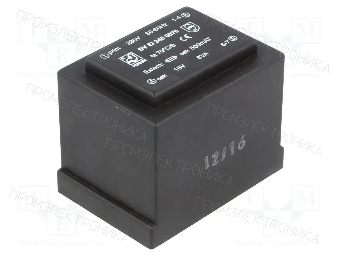 HAHN BV EI 345 0076 — Трансформаторы PCB
