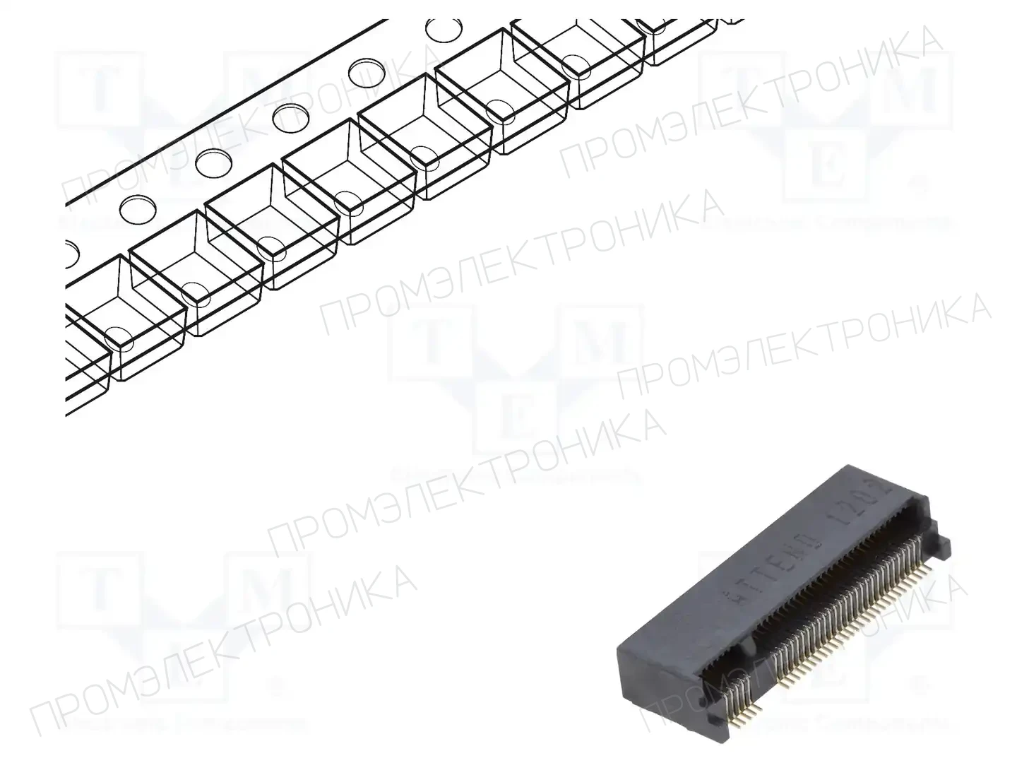 ATTEND 123A-40B00 — Разъeмы для карт