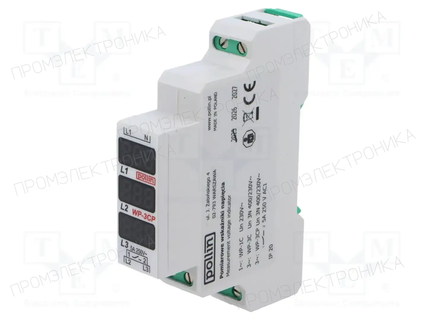 POLLIN WP-3CP — Контрольные реле