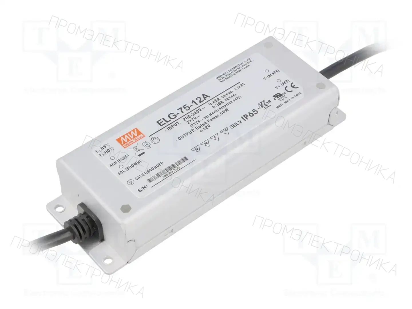 MEAN WELL ELG-75-12A — Блоки питания для LED