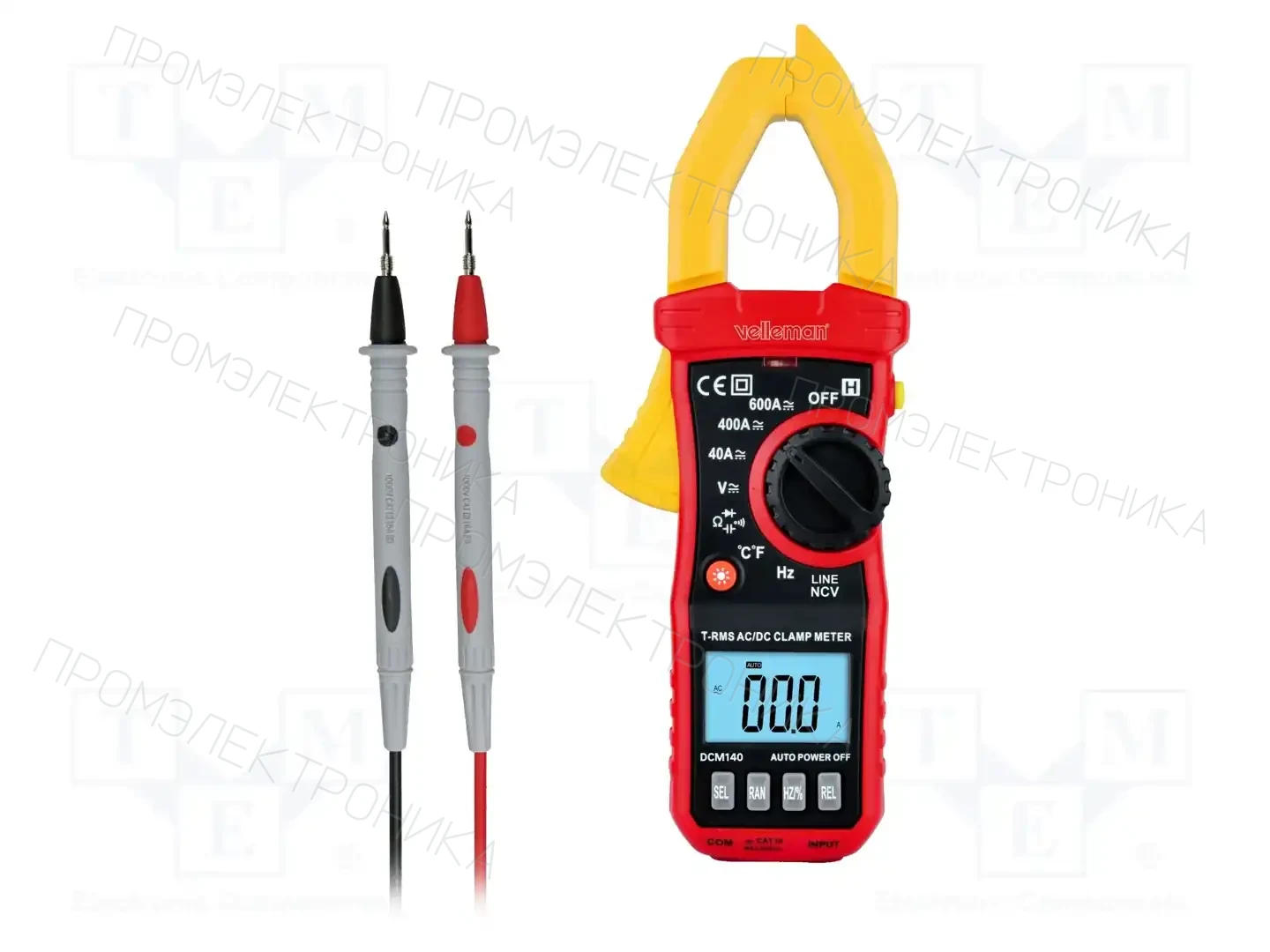 VELLEMAN DCM140 — Измерители и клещевые насадки AC/DC