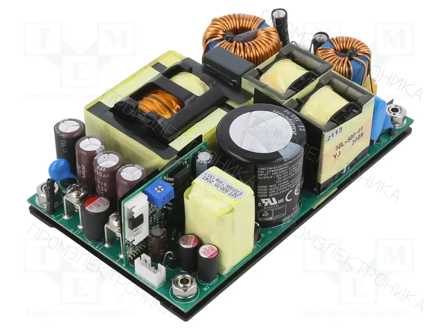 CINCON CFM500M360 — Открытые блоки питания