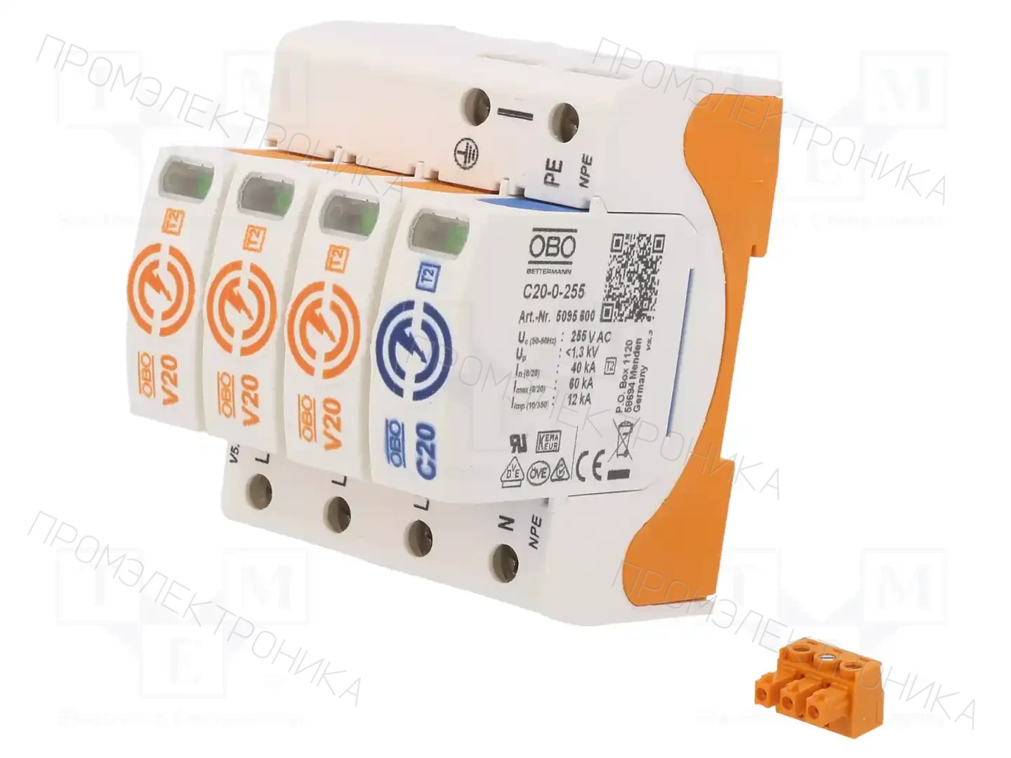 OBO BETTERMANN V20-3+NPE+FS-280 — Ограничители перенапряжения