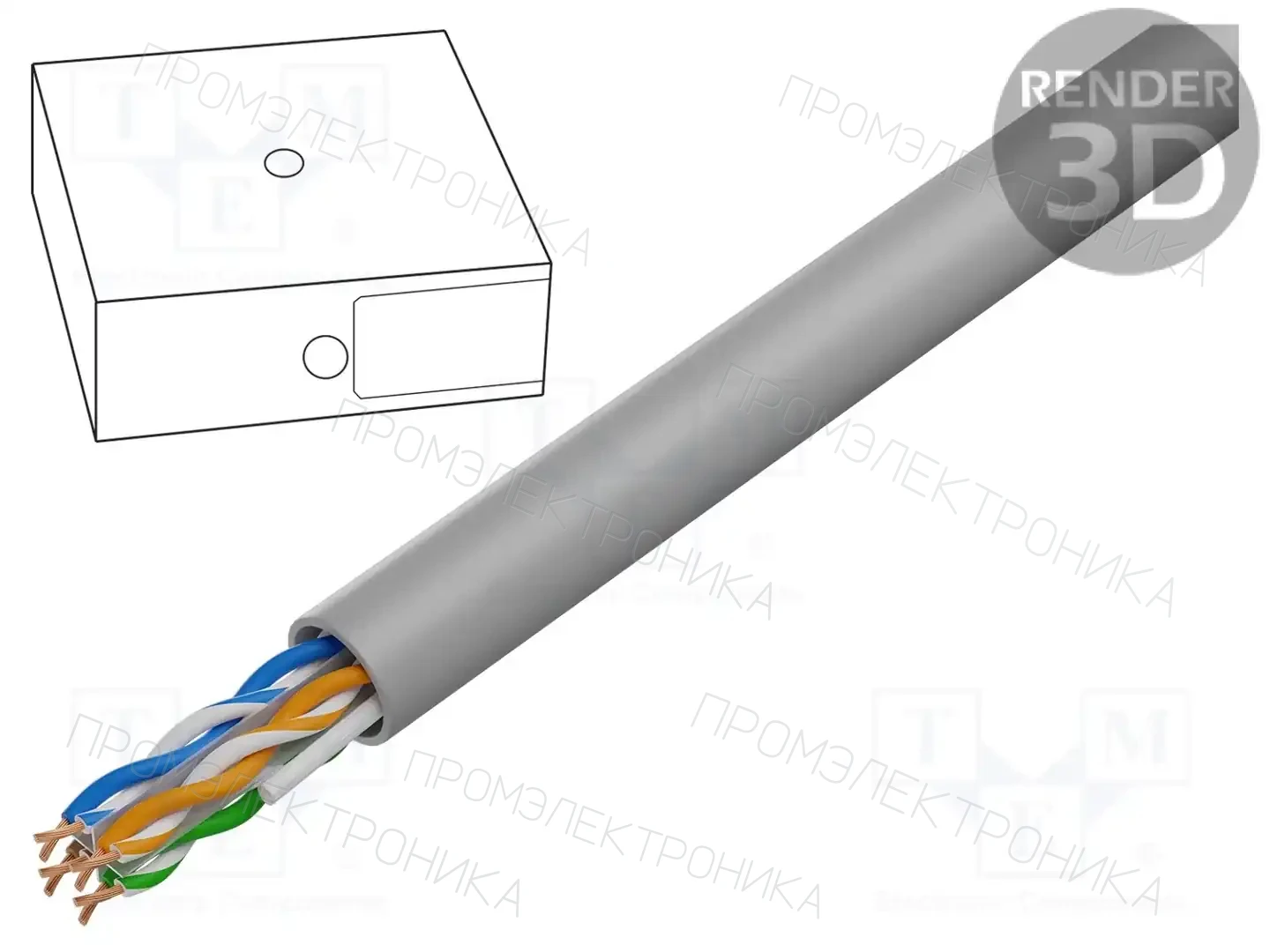 GEMBIRD UPC-6004-L/100 — Провода телекоммуникационные