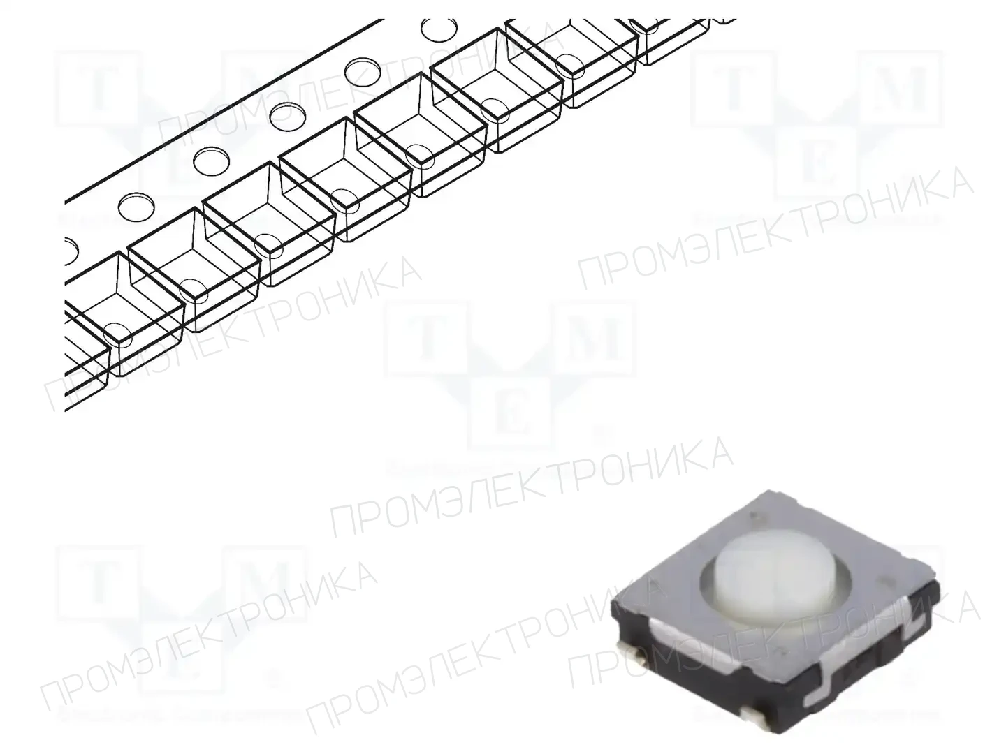 PANASONIC EVQQ2P02W — Микропереключатели TACT
