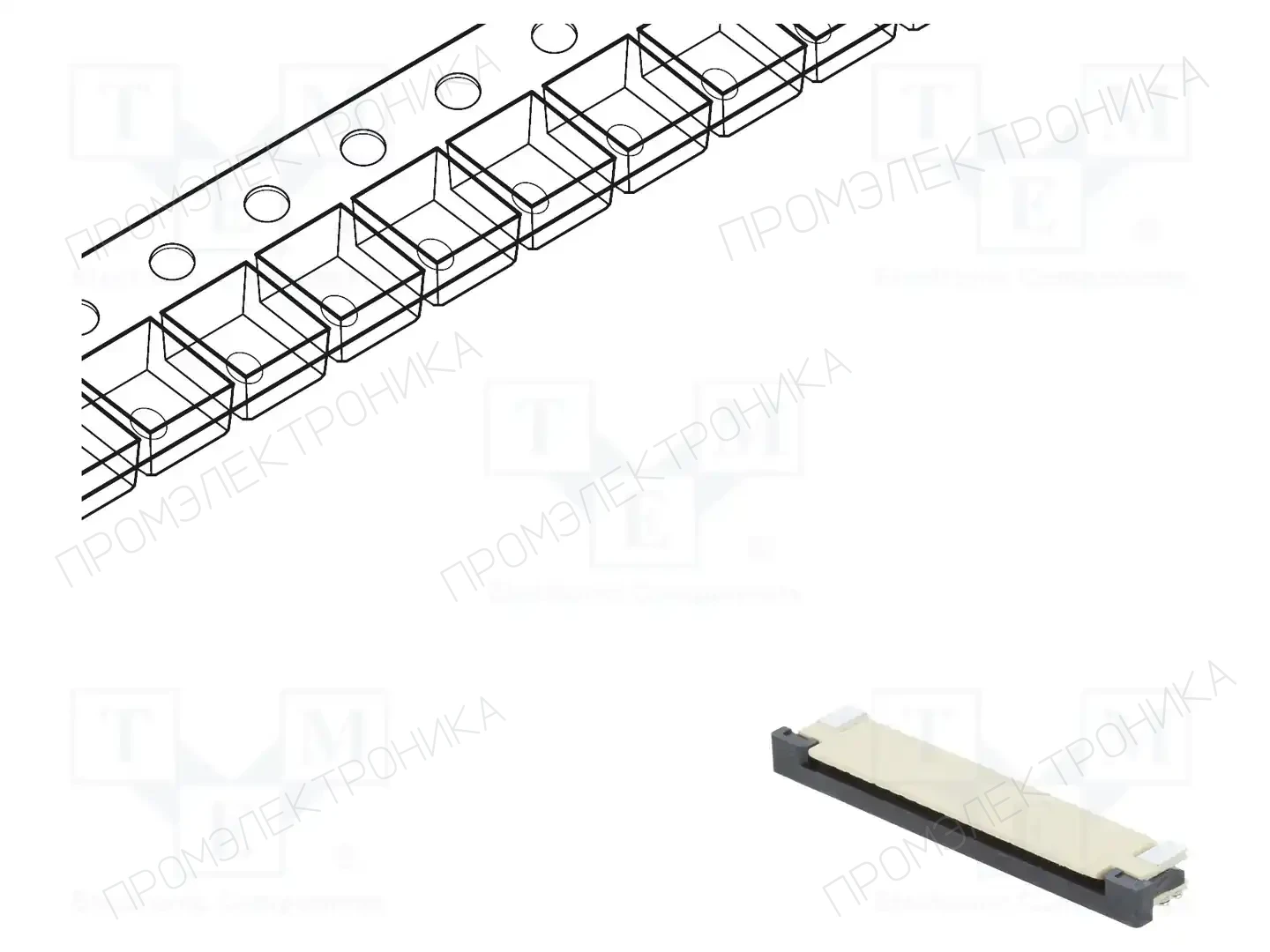 CONNFLY DS1020-07-20VBT1B-R — Разъeмы FFC/FPC растр 1,00мм