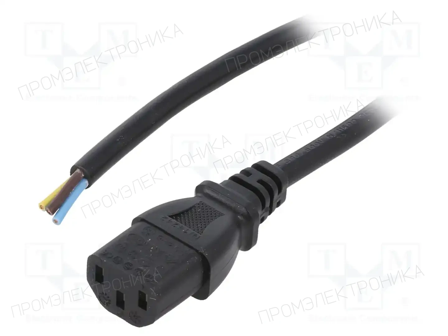LIAN DUNG LT-501 H05VV-F 1.0/3C BLK 5M END — Кабели питания компьютерные и универс