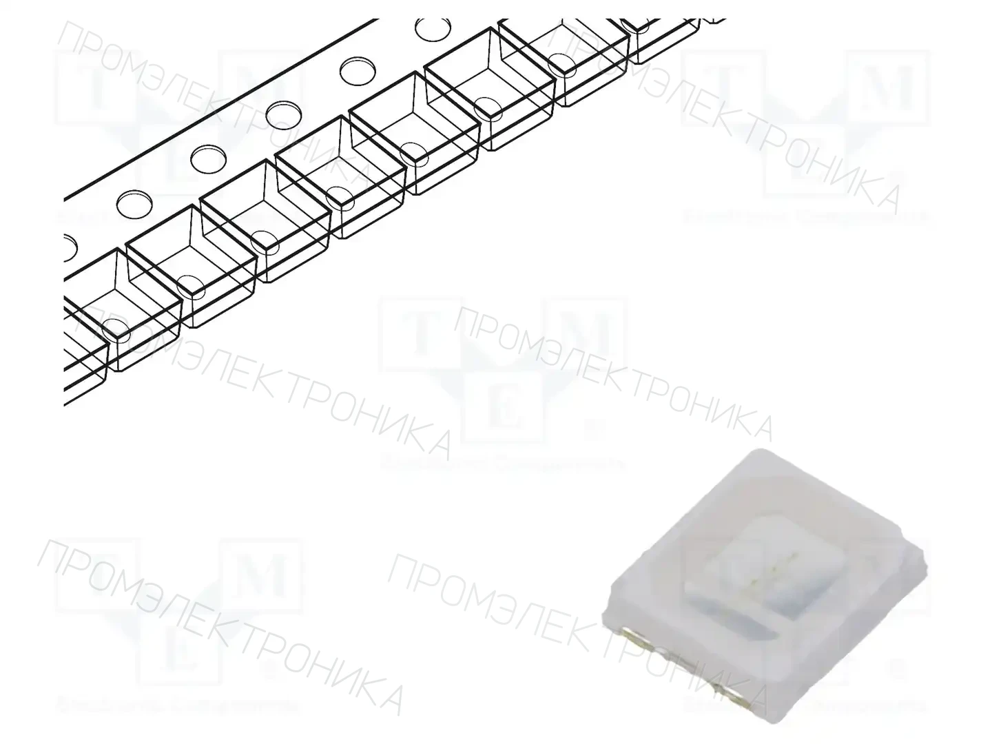 LUCKYLIGHT R2835BC-B2M-M10 — Светодиоды SMD цветные