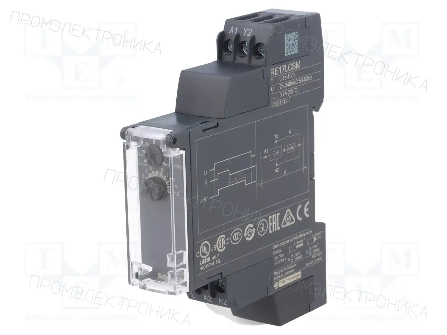 SCHNEIDER ELECTRIC RE17LCBM — Временные аналоговые реле