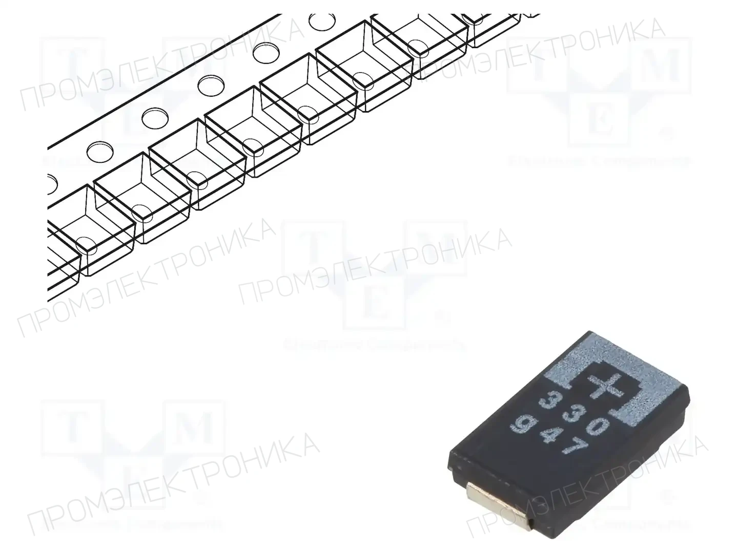 PANASONIC 4TPE330MI — Конденсаторы полимерные SMD