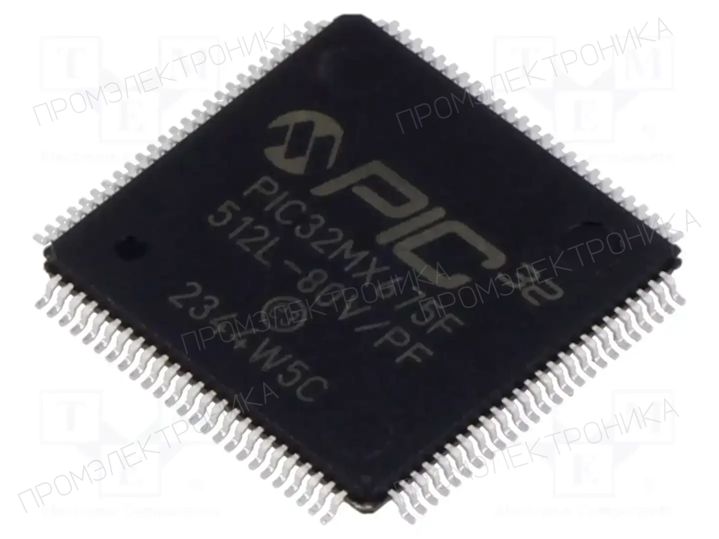 Microchip Technology PIC32MX675F512L-80V/PF — Линейка PIC32 32-bit