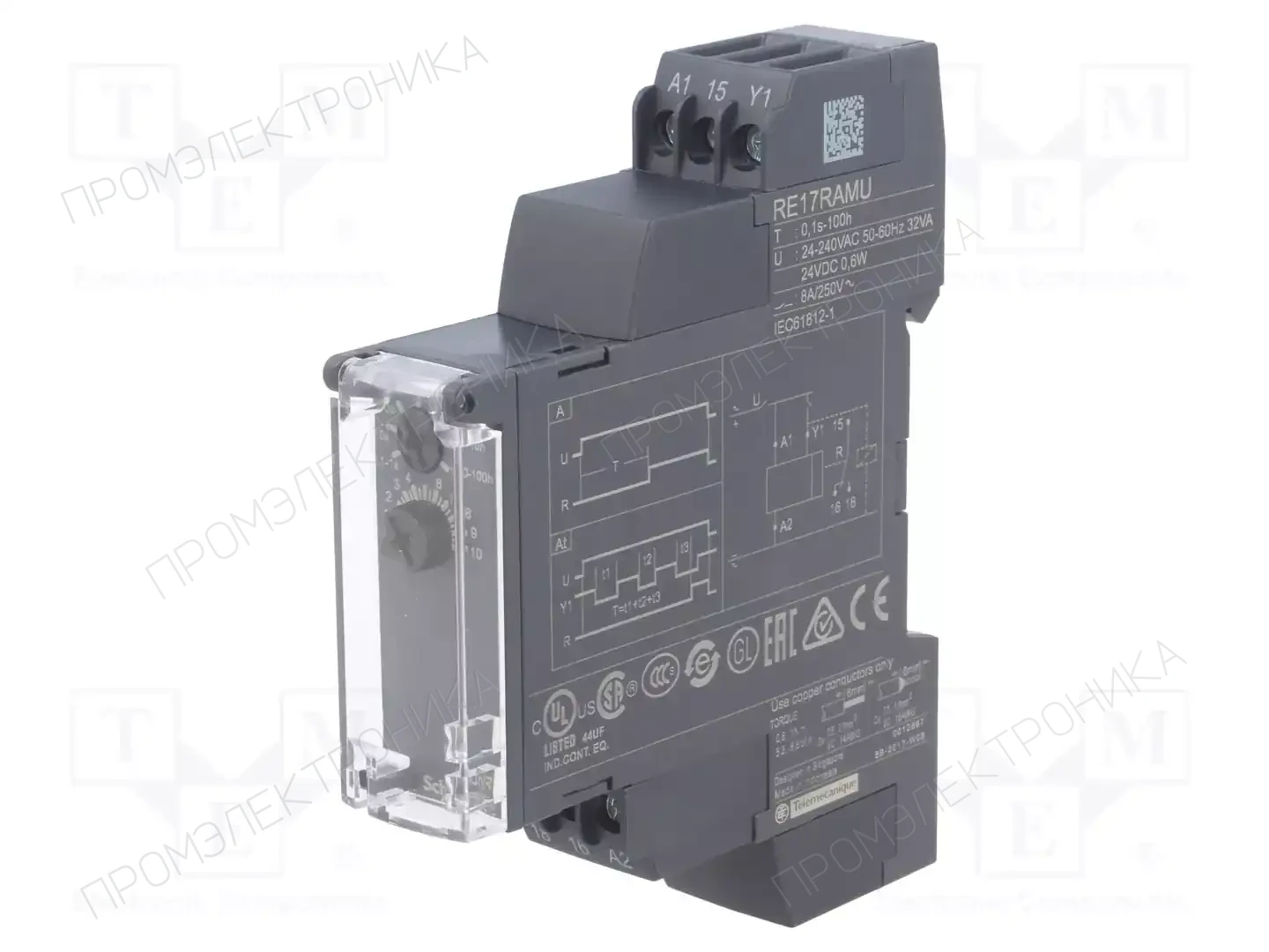 SCHNEIDER ELECTRIC RE17RAMU — Временные аналоговые реле