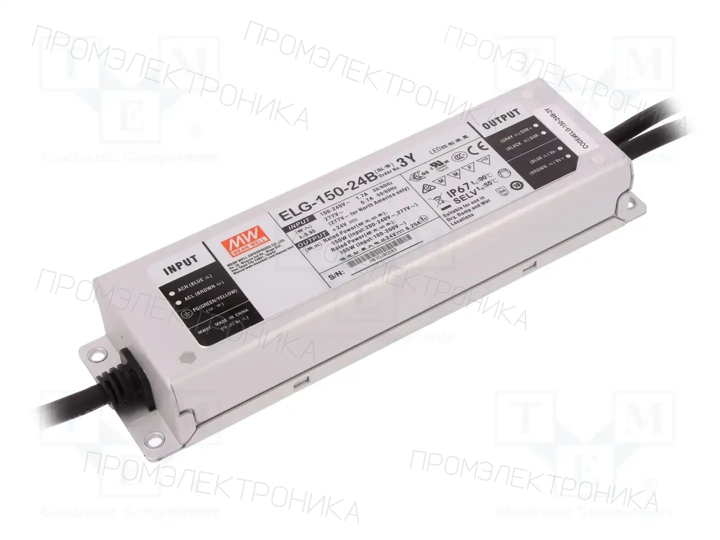 MEAN WELL ELG-150-24B-3Y — Блоки питания для LED