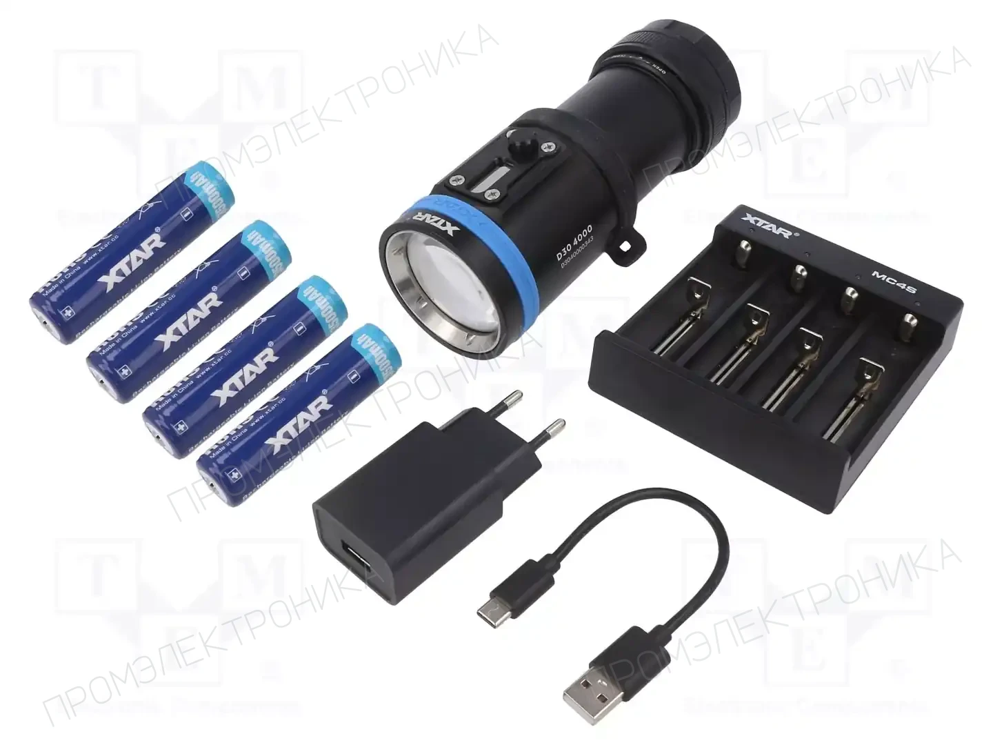 XTAR D30 4000LM FULL SET 18650 X 4 — Фонарики