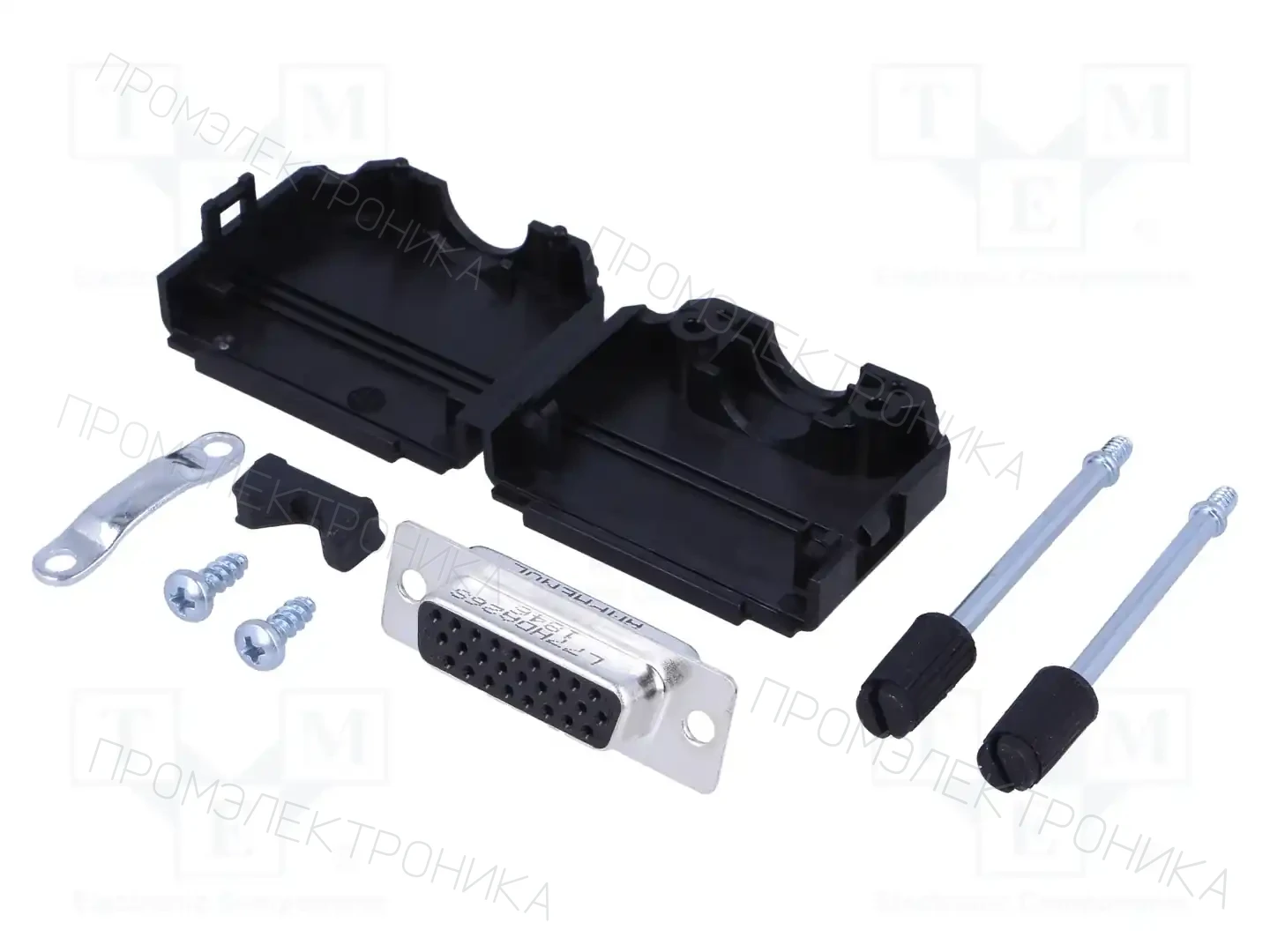 AMPHENOL COMMUNICATIONS SOLUTIONS L17DPPK15-BK+L77HDA26S — Комплектные штекеры D-Sub