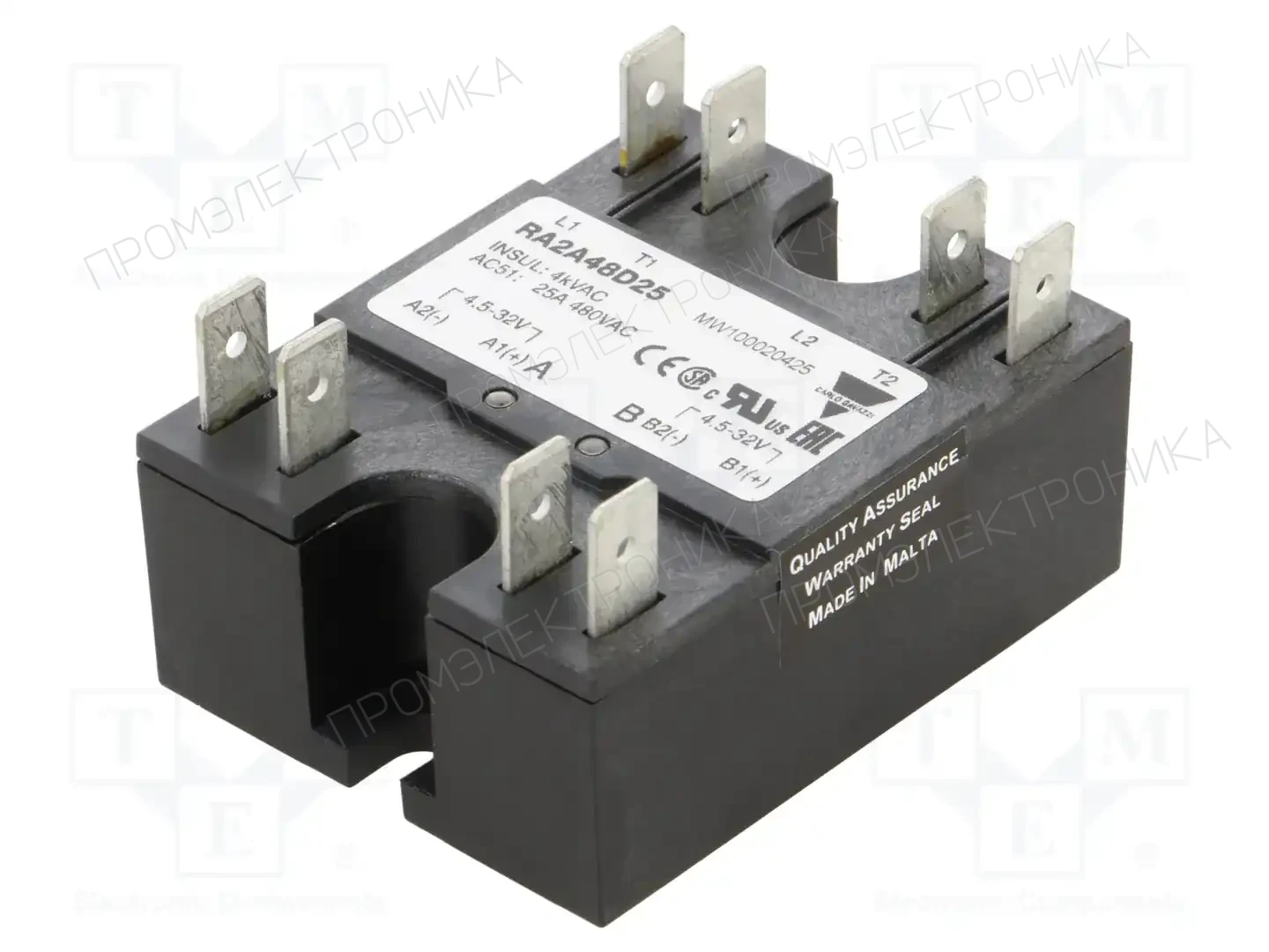 CARLO GAVAZZI RA2A48D25 — Реле SSR трехфазные