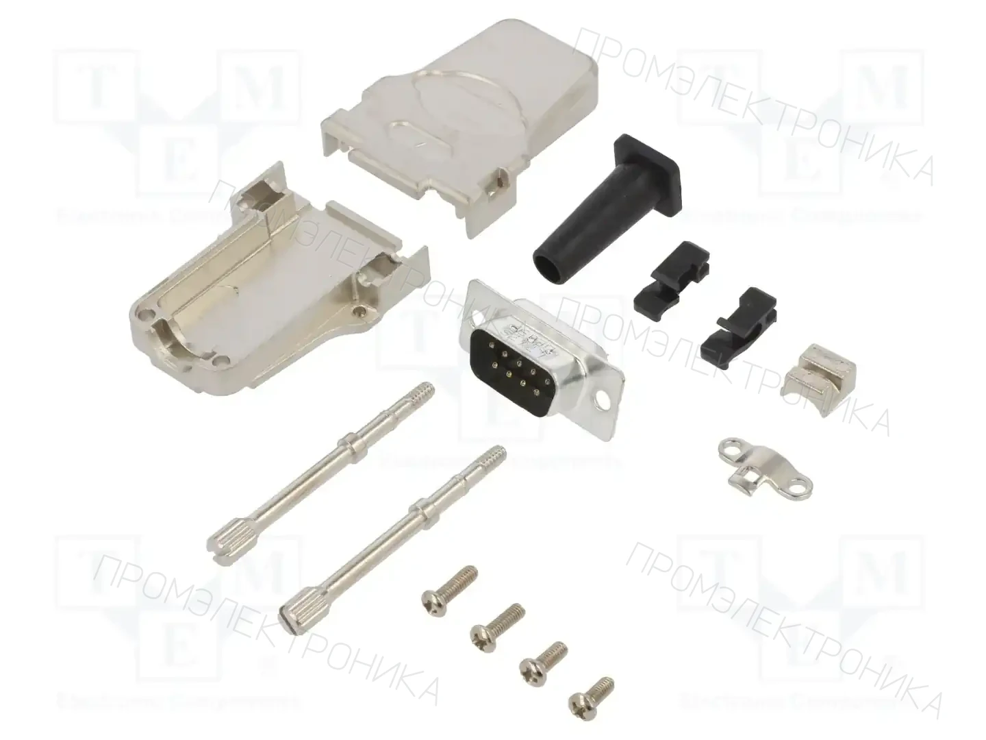 AMPHENOL COMMUNICATIONS SOLUTIONS L17DTZF09-LJS-RG+L717SDE09P — Комплектные штекеры D-Sub