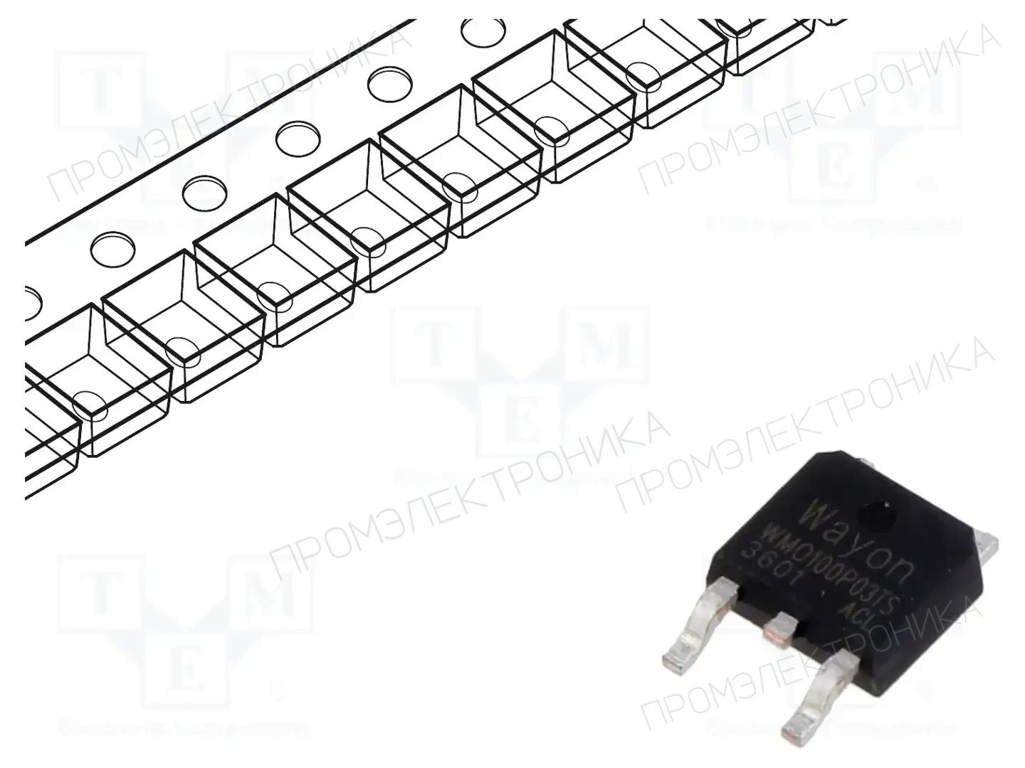 WAYON WMO100P03TS — Транзисторы с каналом P SMD