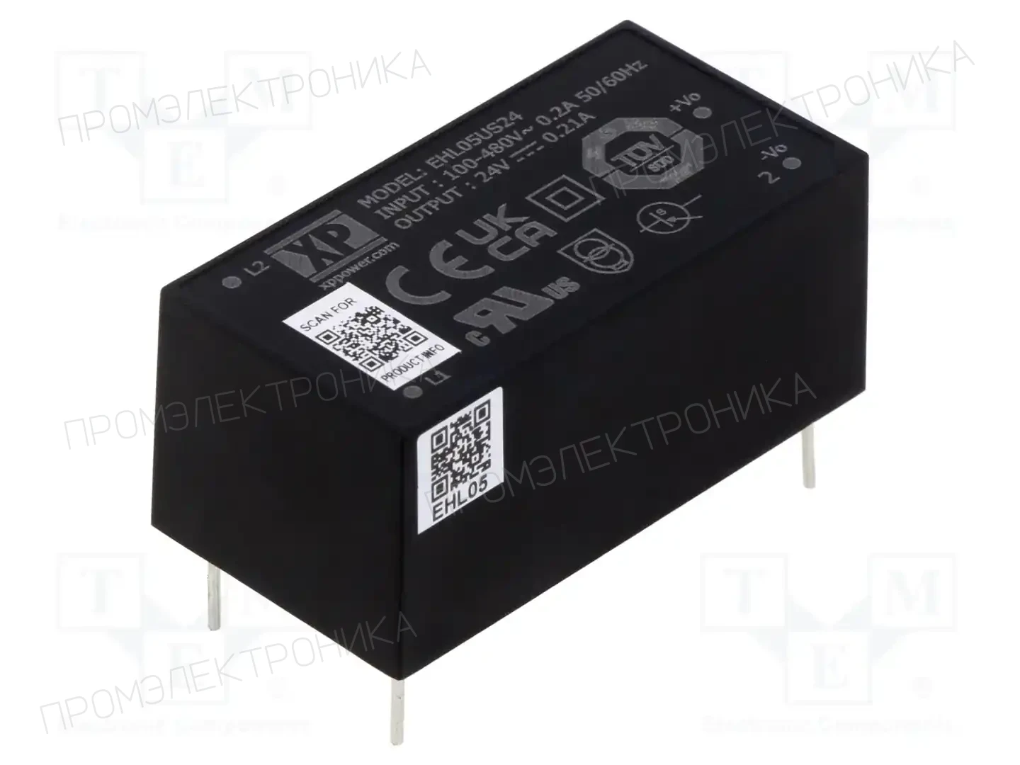 XP POWER EHL05US24 — Преобразователи AC/DC для PCB