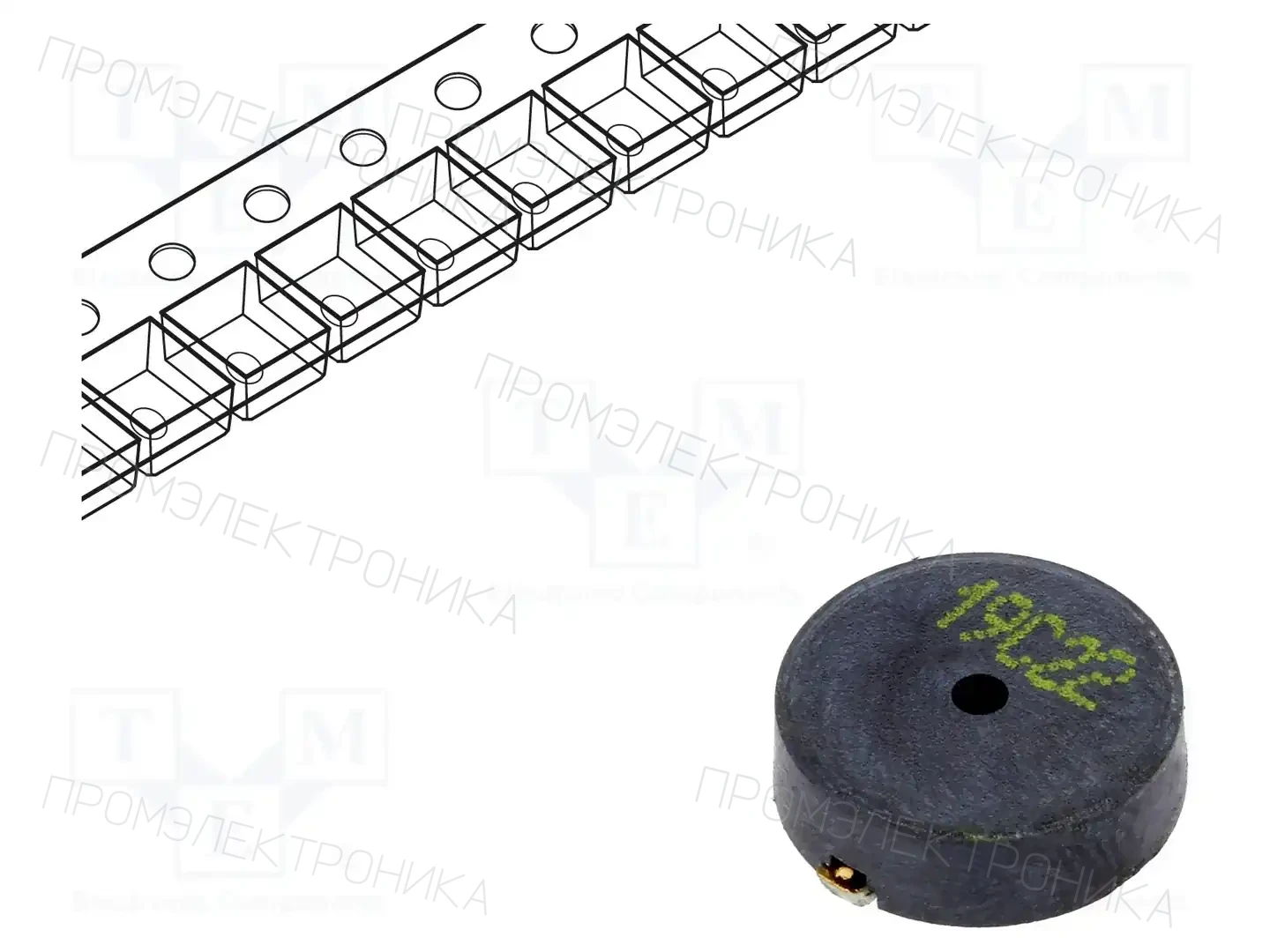 Cre-sound Electronics LPT1030AS-HL-05-5.2-10-R — Сигнализаторы пьезоэлект. без генератора