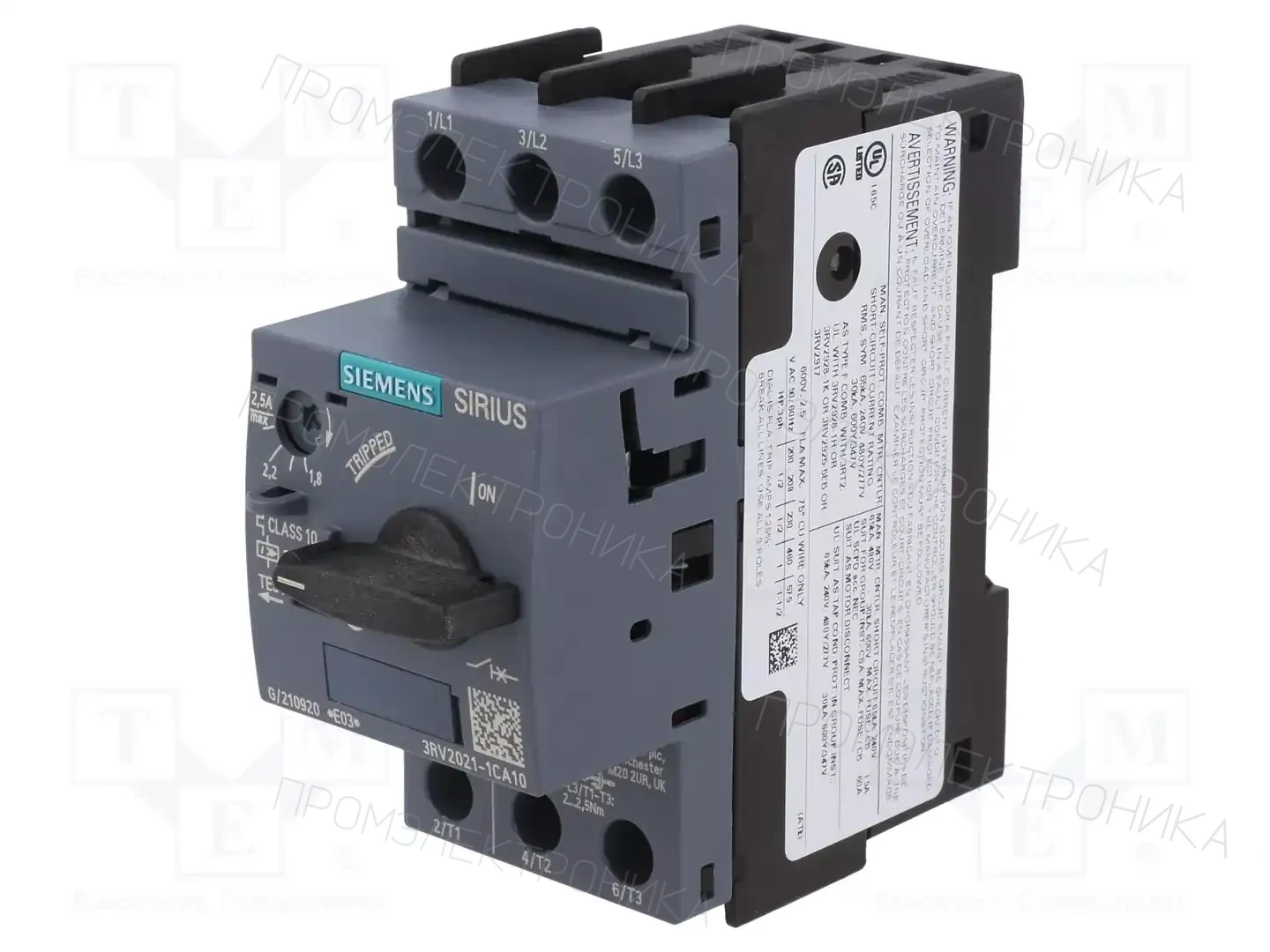 SIEMENS 3RV2021-1CA10 — Выключатели двигательные