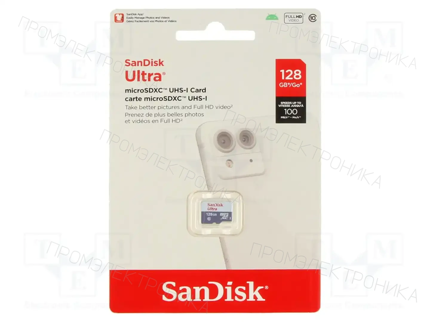 SANDISK SDSQUNR-128G-GN6MN — Карты памяти