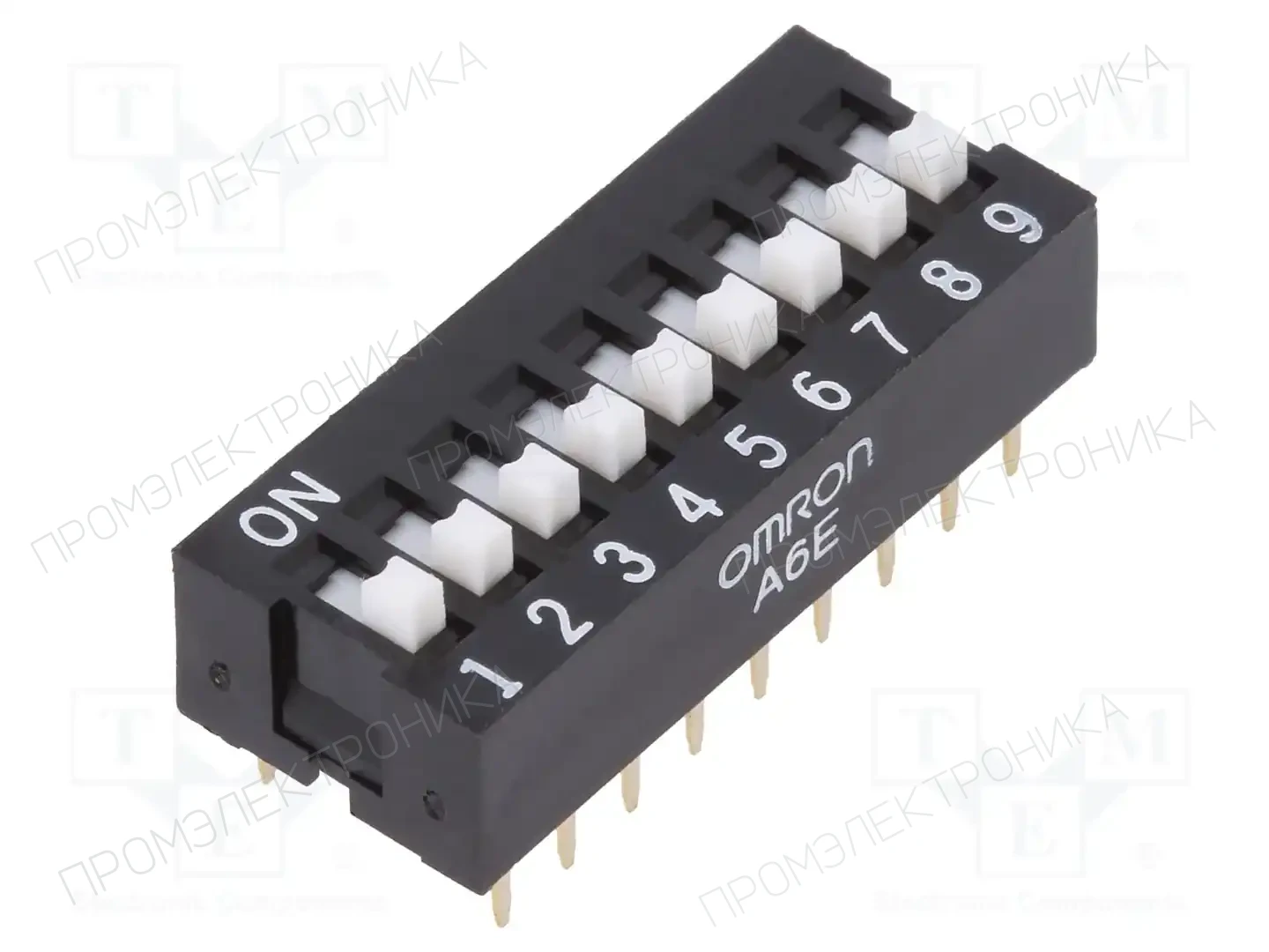 OMRON Electronic Components A6E-9104-N — Переключатели типа Dip-Switch