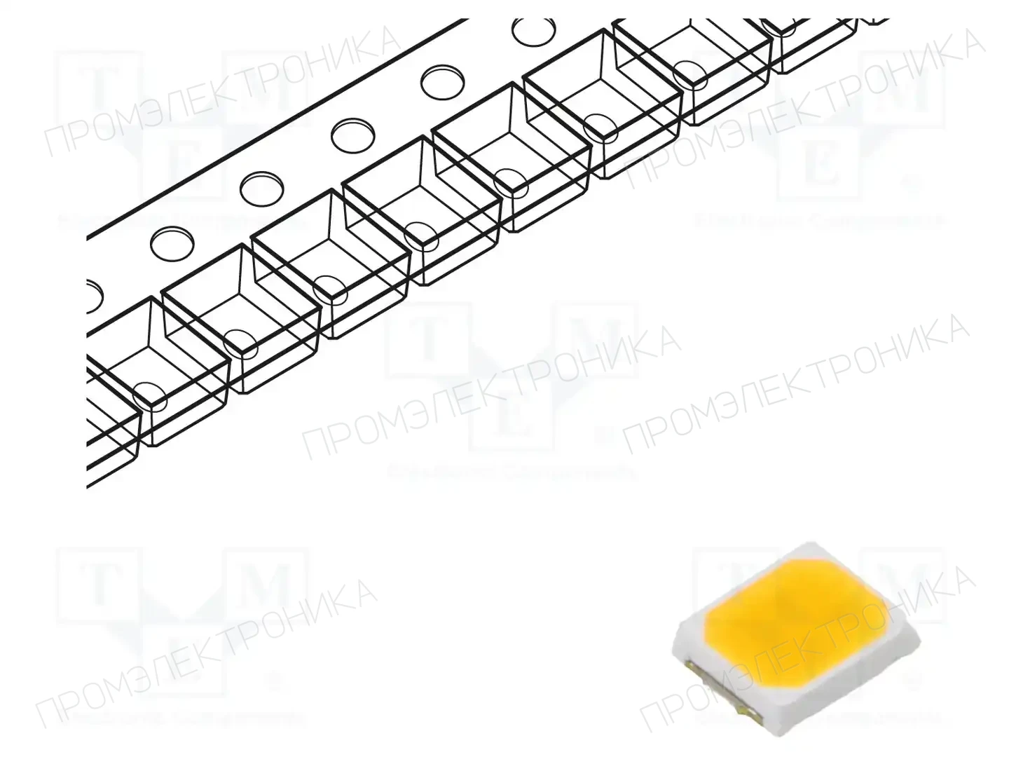 WENRUN 2835WW-B4T-8-E30-60A-01 — Светодиоды SMD белые