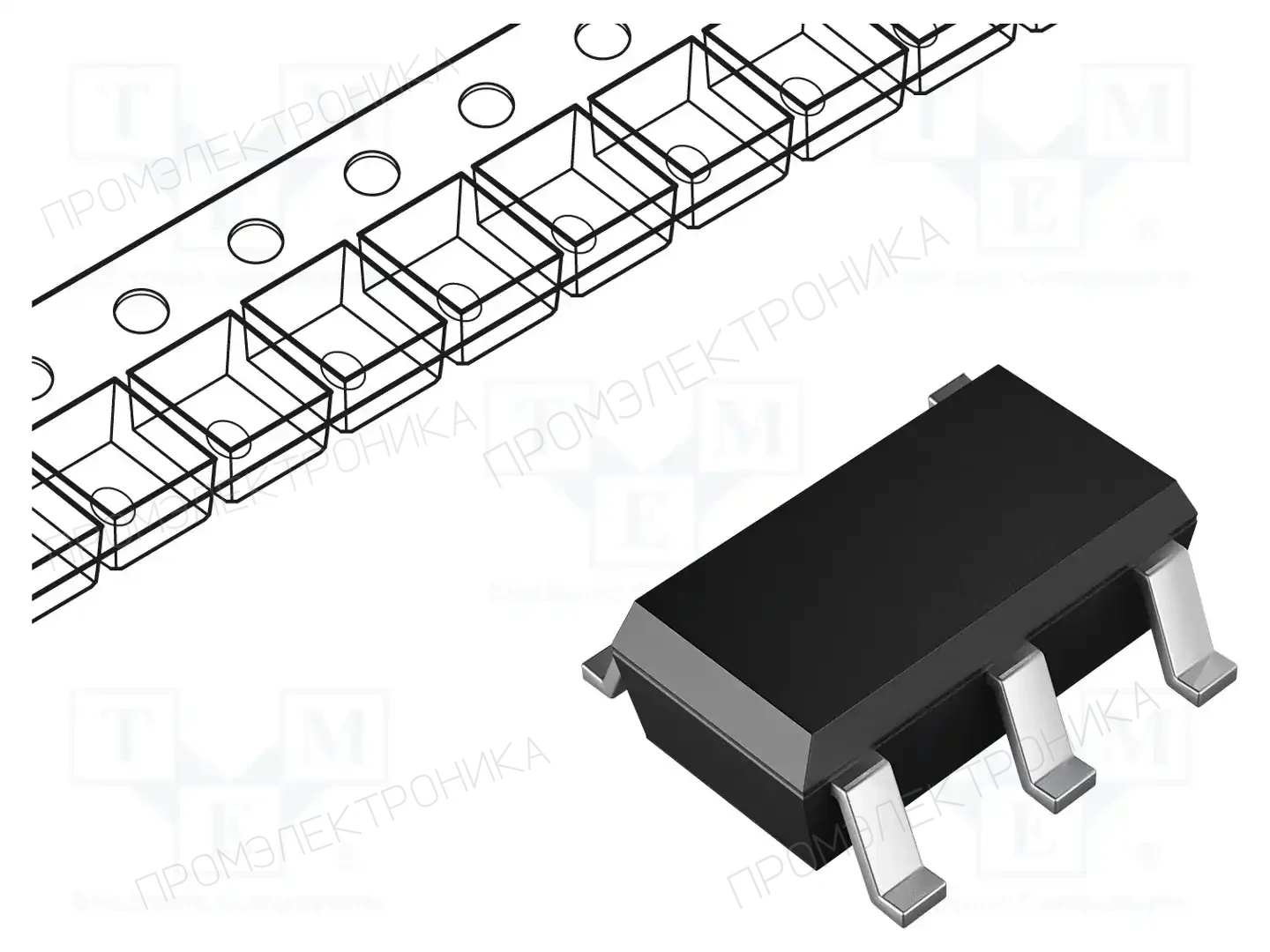Microchip Technology TC1015-2.8VCT713 — Стабилизаторы напряжения нерегулир. LDO