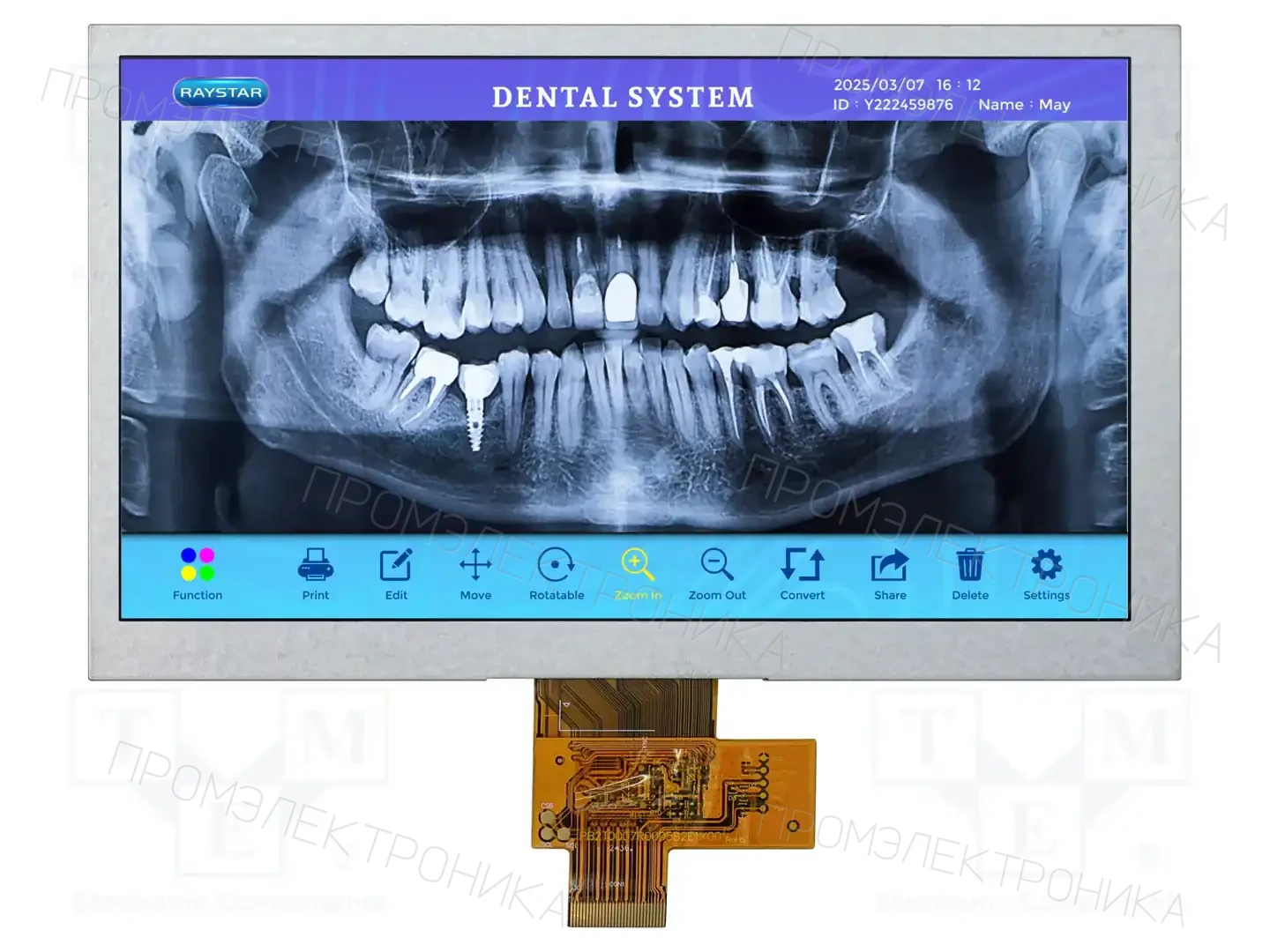 RAYSTAR OPTRONICS RFH700D5-AWH-MNN — Дисплеи TFT