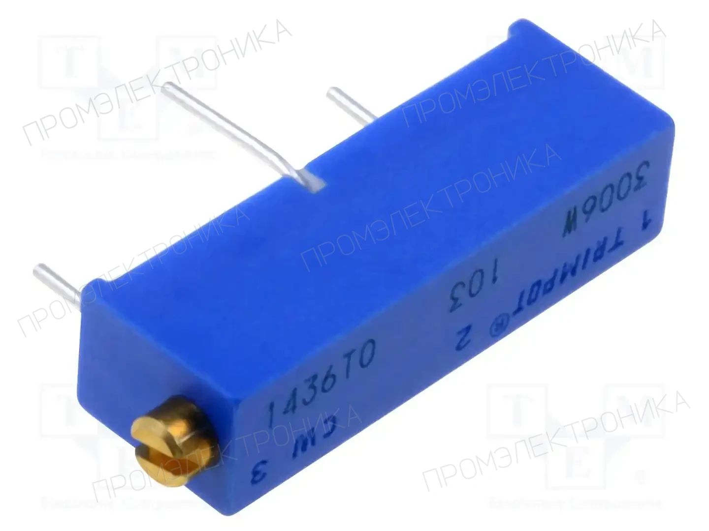 BOURNS 3006W-1-103LF — Потенциометры THT многооборотные 19мм