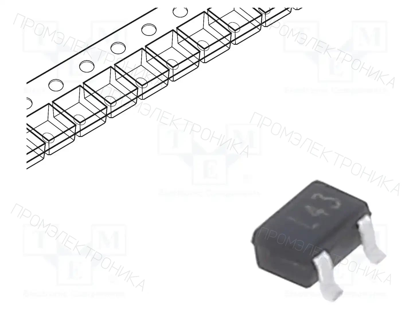 TAIWAN SEMICONDUCTOR BAT54CW RFG — Диоды Шотки SMD