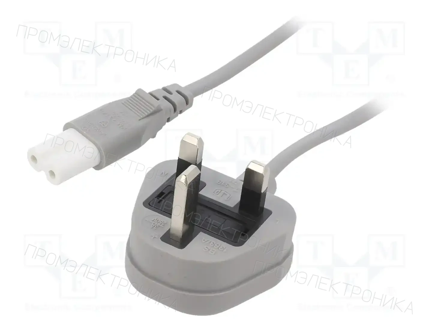 LIAN DUNG LT-318(3A)+503 2X0.75 GRY 1.8M — Кабели питания компьютерные и универс