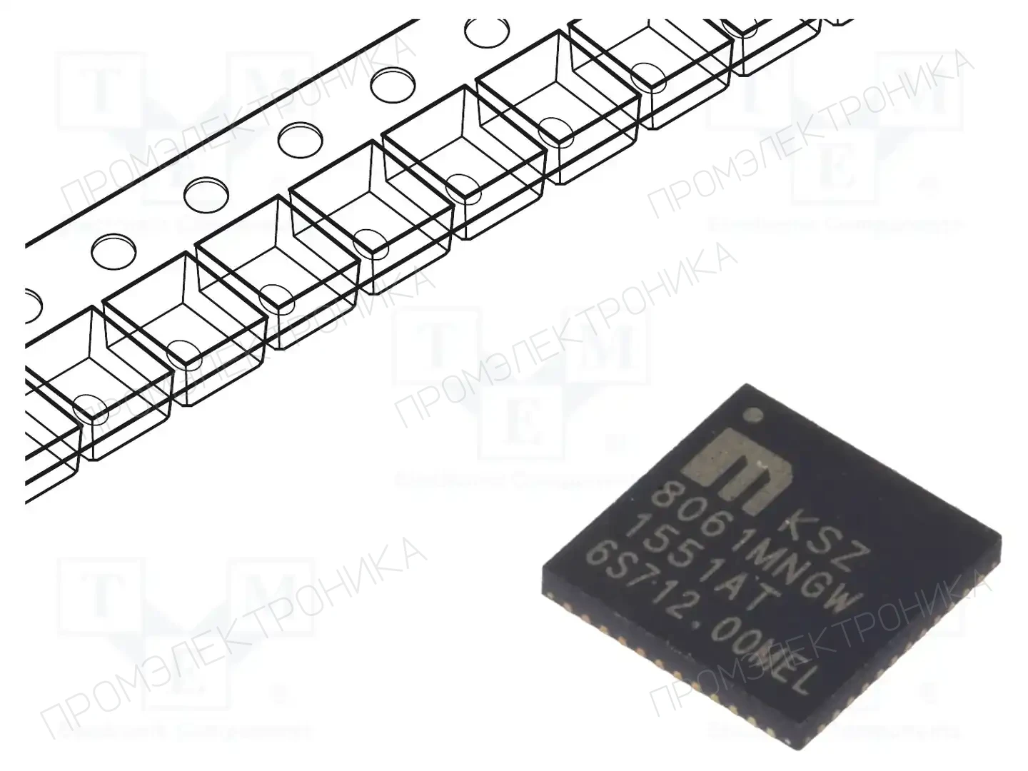 Microchip Technology KSZ8061MNGW — Микросхемы - интерфейс Ethernet