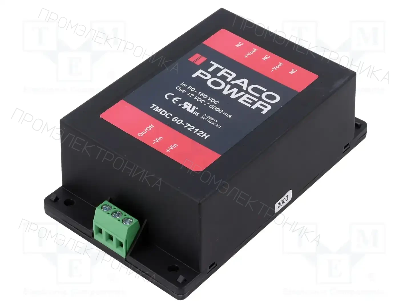 TRACO POWER TMDC 60-7212H — Преобразователи DC/DC