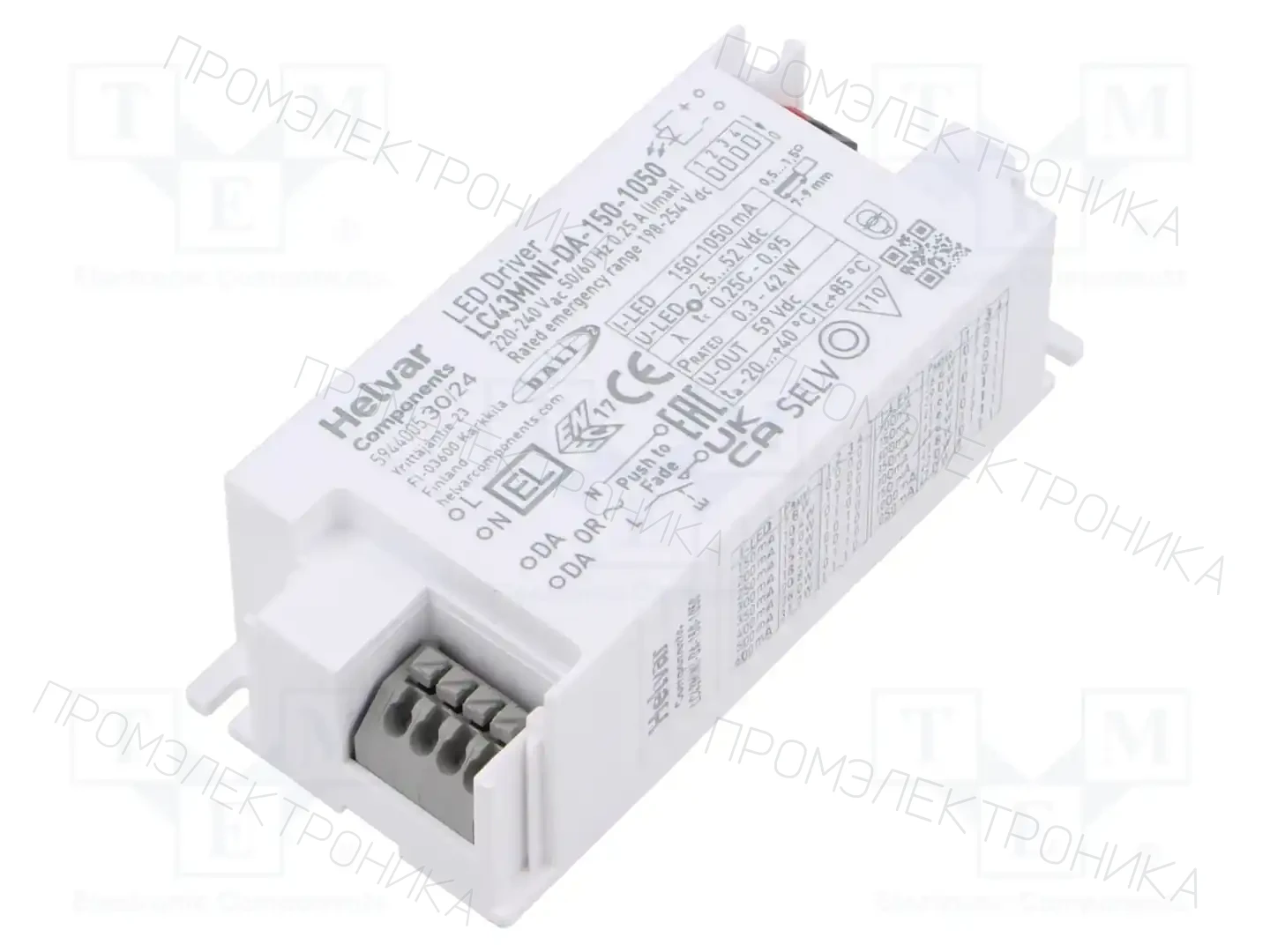 HELVAR LC 43 MINI-DA-150-1050 — Блоки питания для LED