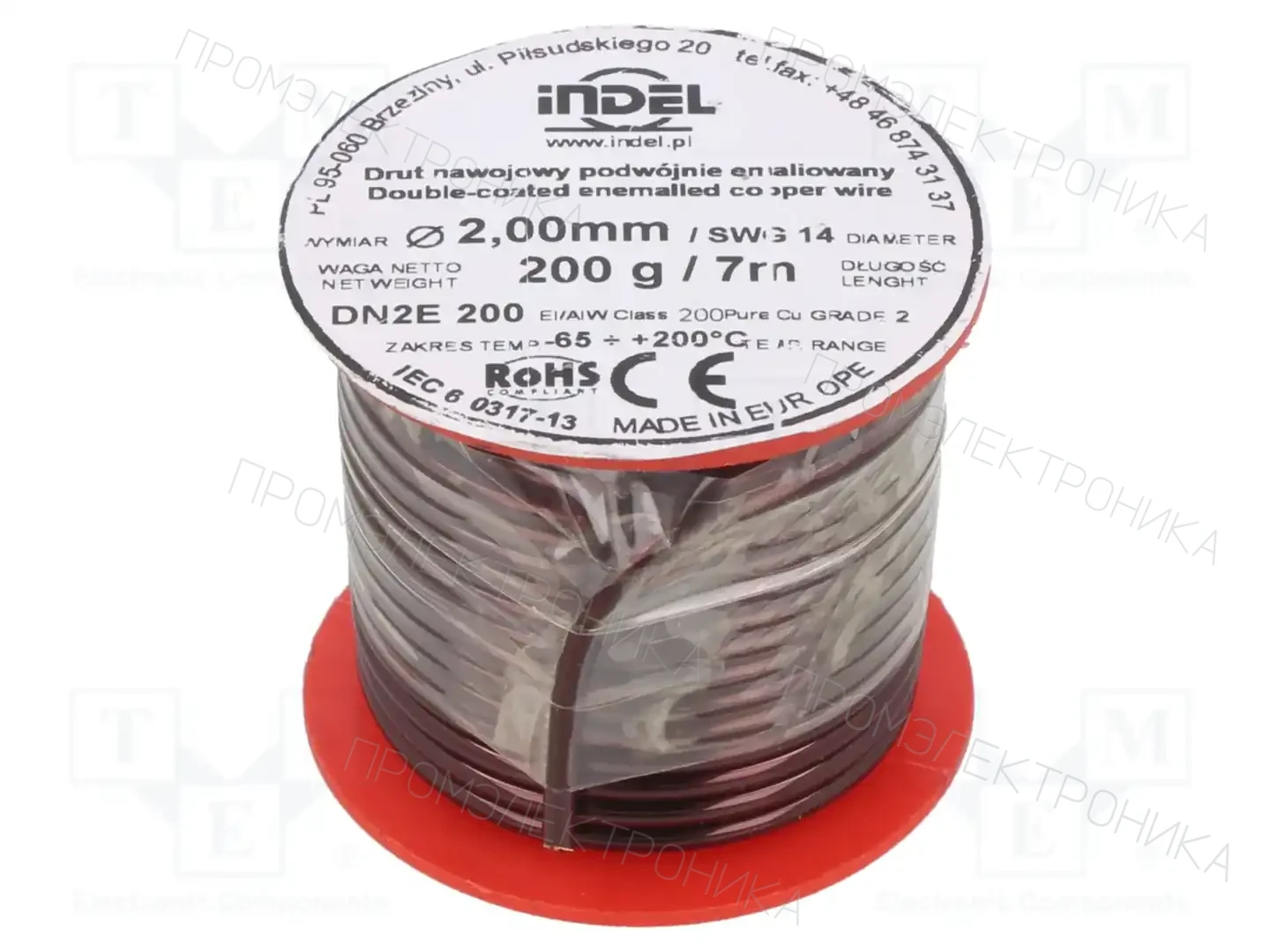 INDEL DN2E2,00-200G — Проволока обмоточная