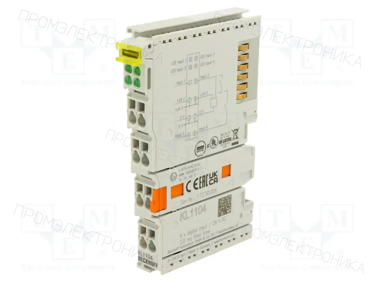 Beckhoff Automation KL1104 — Системы и модули ввода/вывода (I/O)