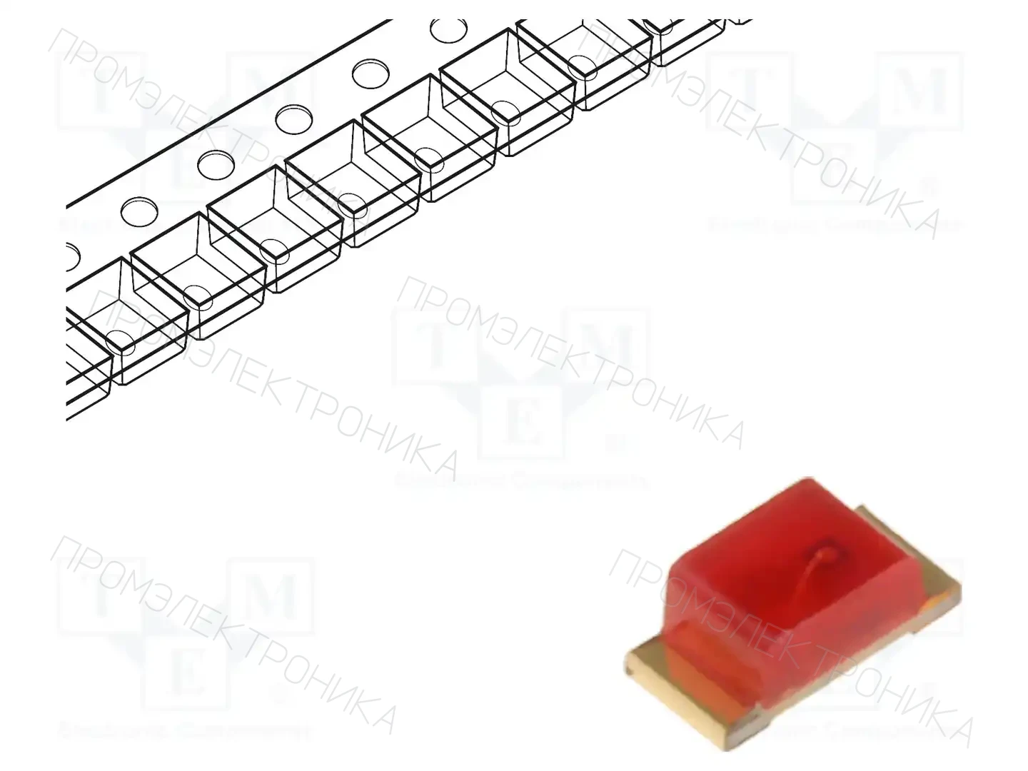 KINGBRIGHT ELECTRONIC KPH-1608ID — Светодиоды SMD цветные
